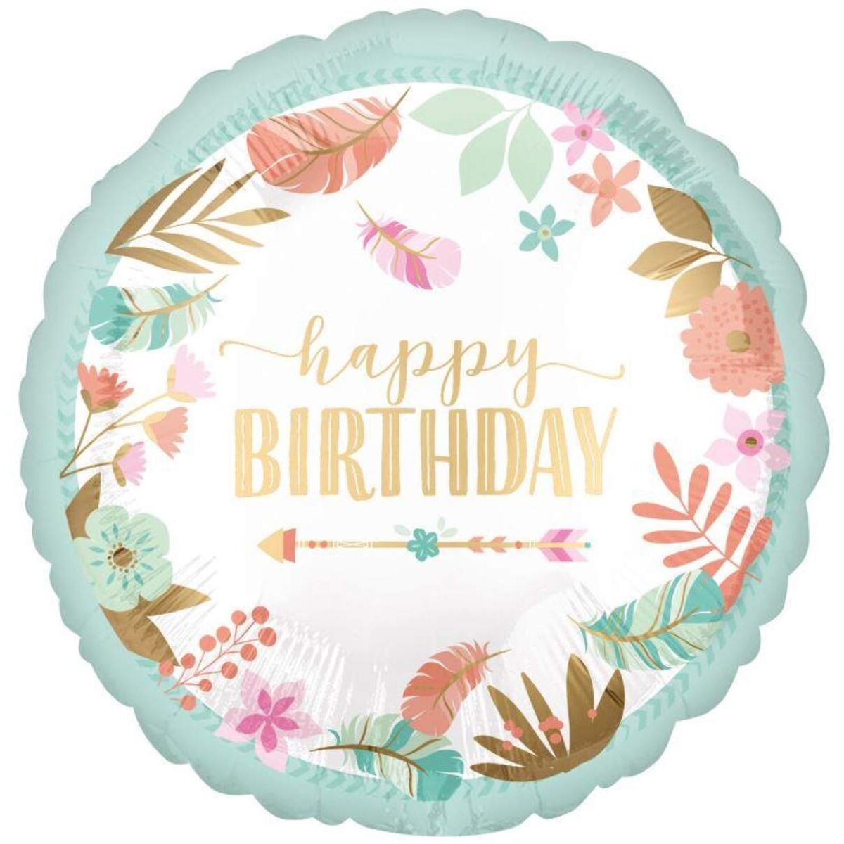 amscan Folienballon "Boho Birthday" 45 cm