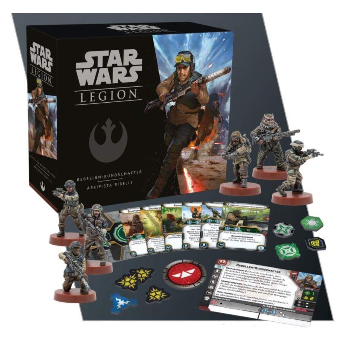 Asmodee Fantasy Flight Games Star Wars Legion Rebellen-Kundschafter Erweiterung DE/IT