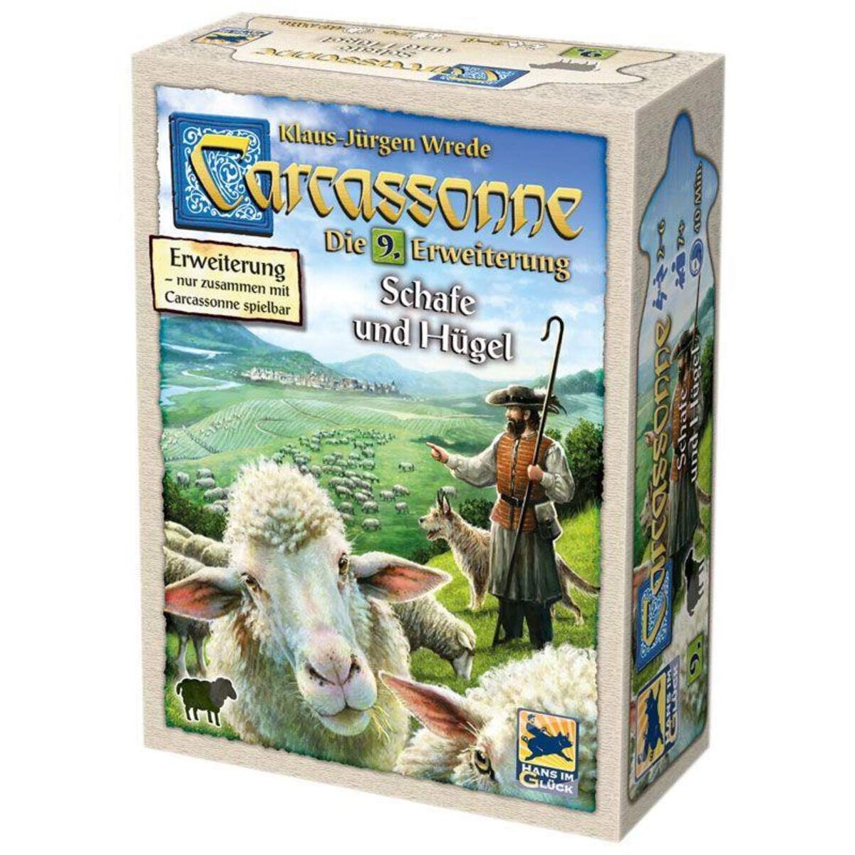 Asmodee Hans im Glück Carcassonne: Schafe und Hügel
