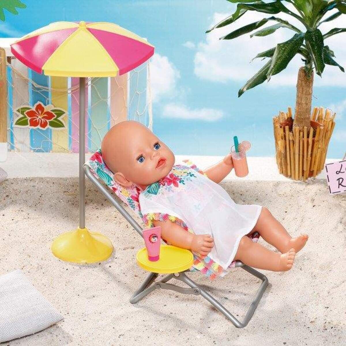 BABY born® Holiday Liegestuhl Set 43cm