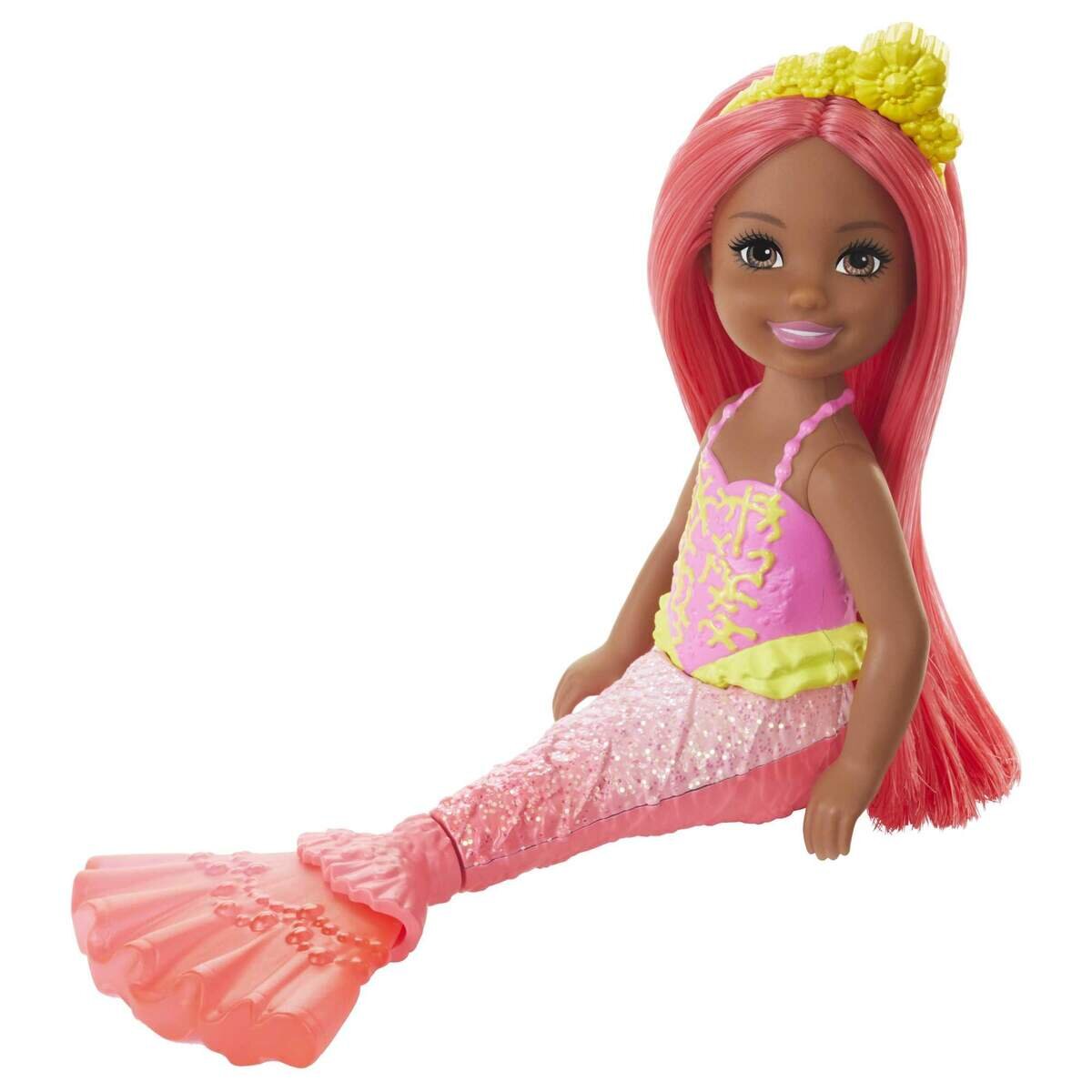 Barbie Dreamtopia Chelsea Meerjungfrau-Puppen, 17 cm, 1 Stück, 6-fach sortiert