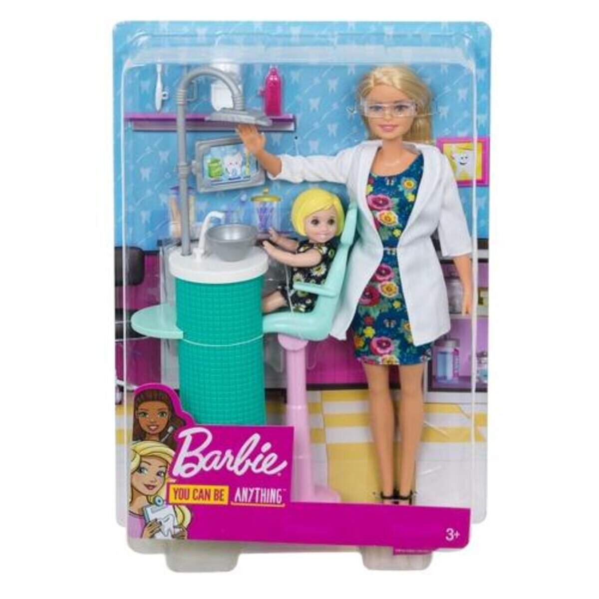 Barbie Zahnärztin Puppe (blond) und Spielset