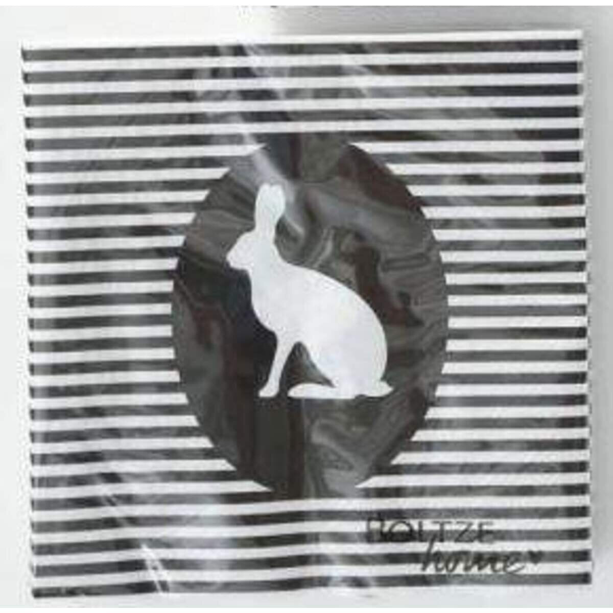 Boltze Serviette Joni Osterhase, 33 x 33 cm, 20 Stück, 2-fach sortiert