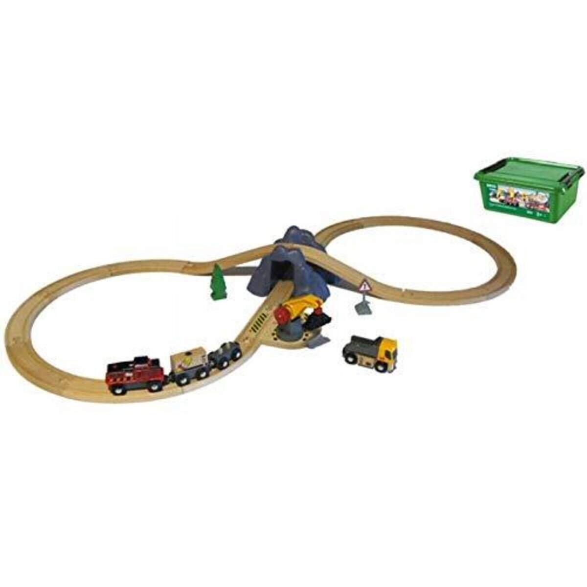BRIO Bahn Acht Tunnel Set mit Batterielok