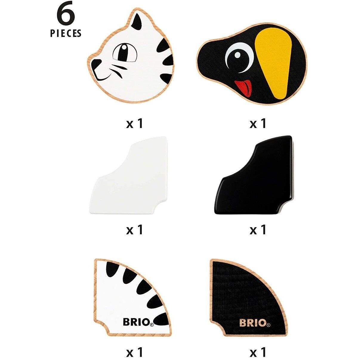 BRIO Magnet-Tiere Hund u. Katze