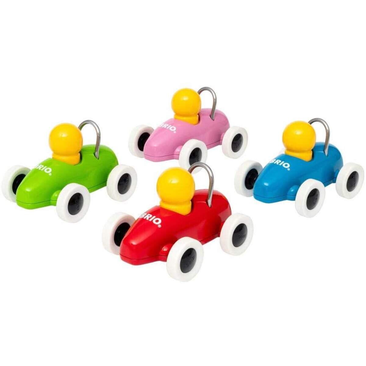 BRIO Rennwagen mit Rückziehmotor, 1 Stück, 4-fach sortiert