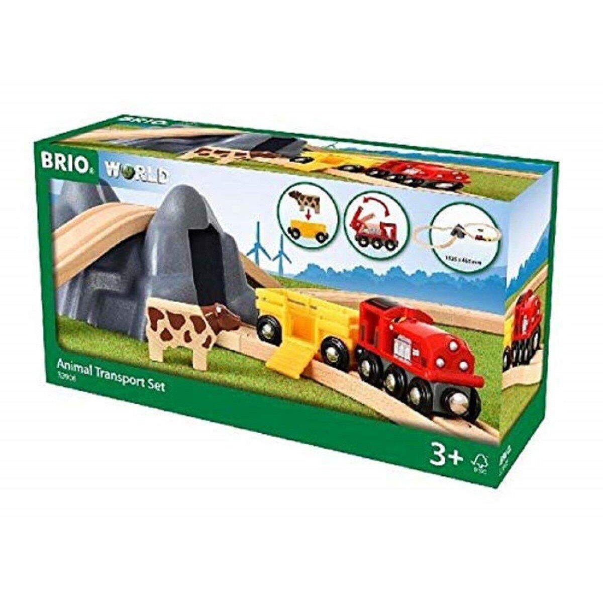BRIO World Bahn Acht Tunnel Set mit Kuhwagen
