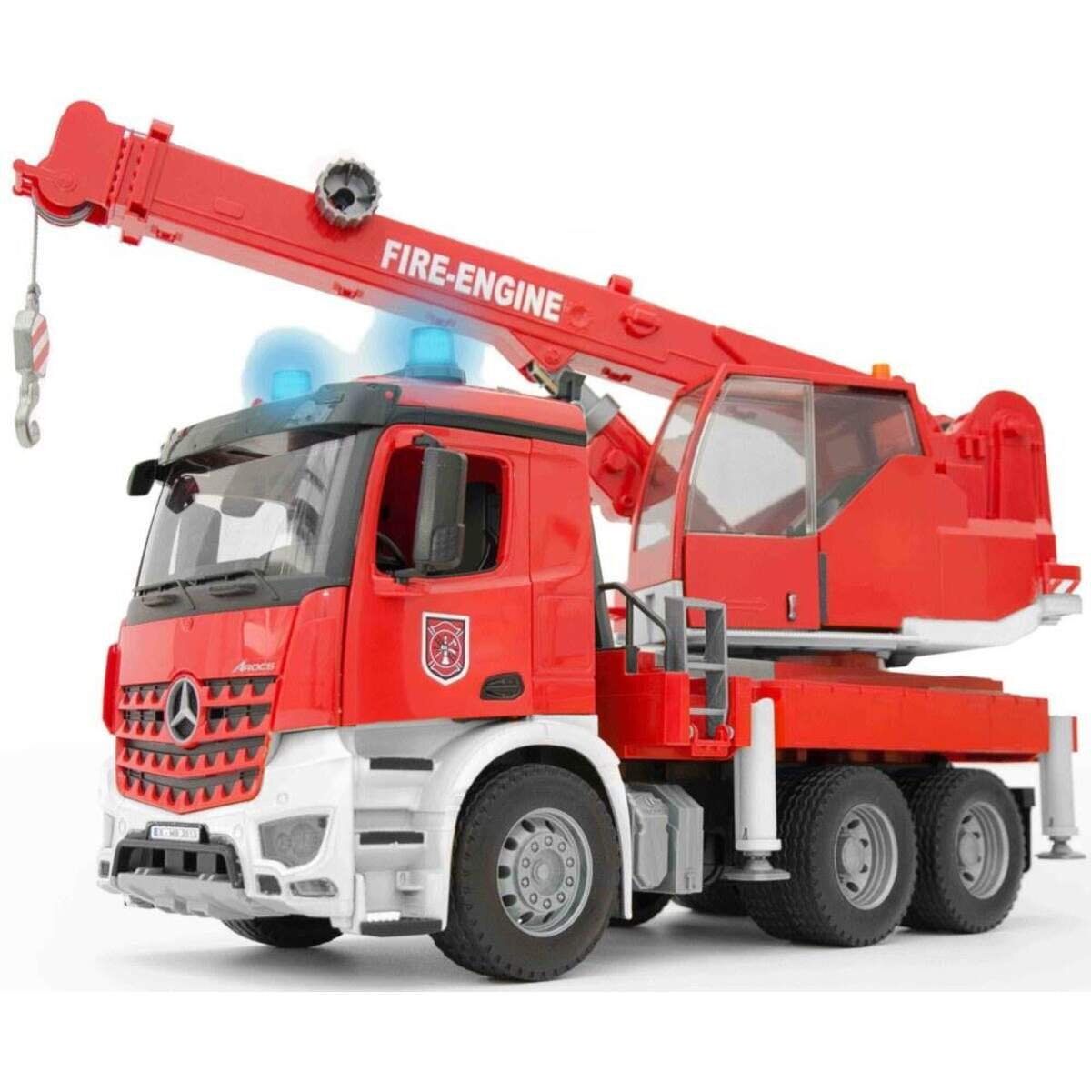 BRUDER® 2309 MB Arocs Feuerwehr Kran mit Light & Sound Module