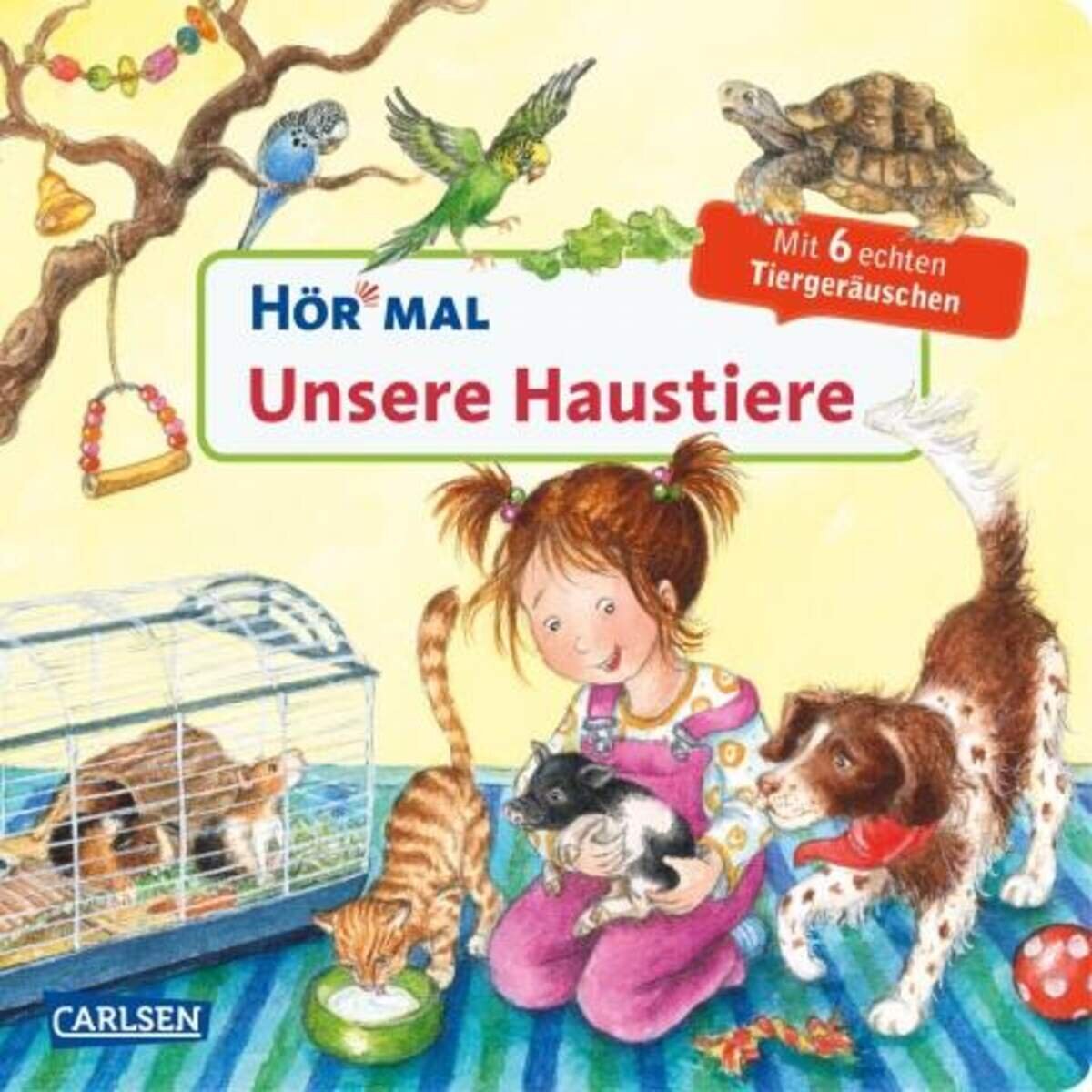 Carlsen Verlag Hör mal: Unsere Haustiere - Soundbuch