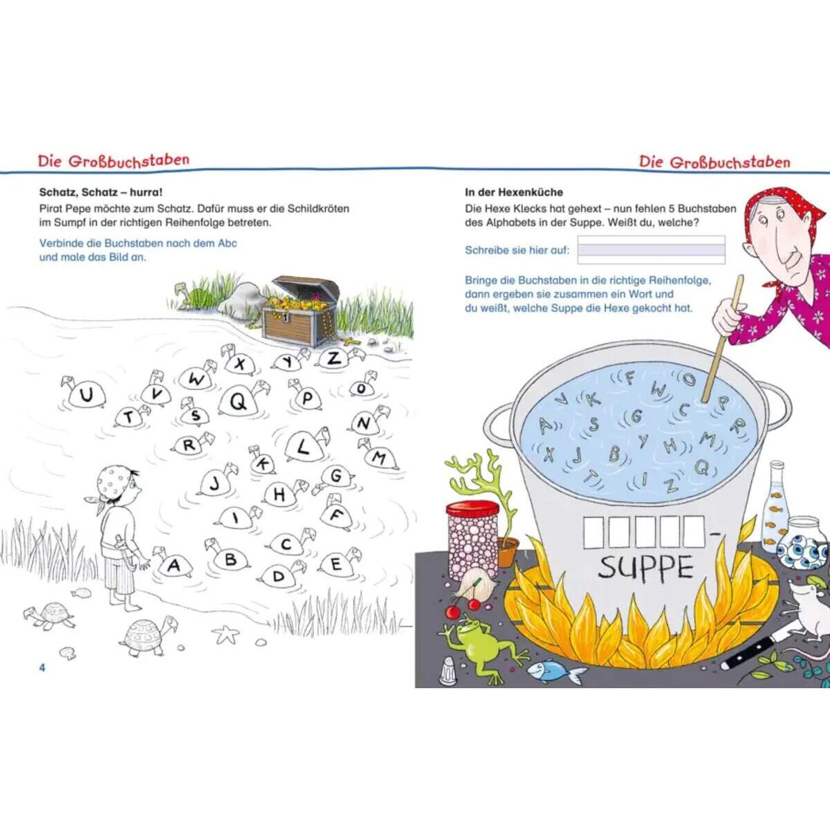 Carlsen Verlag Schlau für die Schule: Mein buntes Sticker-Lernbuch: Buchstaben, Silben, Wörter