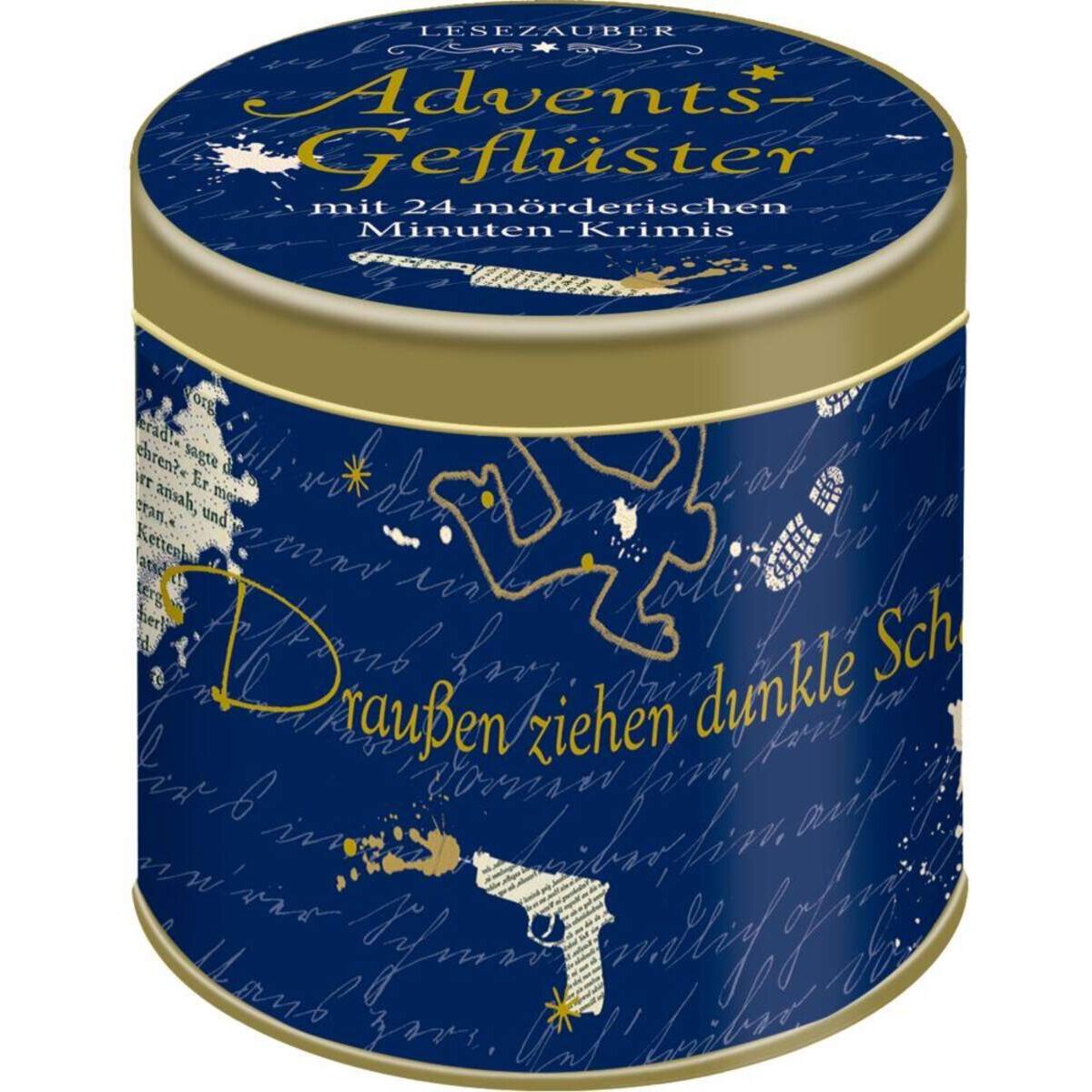 Coppenrath Verlag Adventsgeflüster - Mit 24 mörder. Krimis, Adv.-Sprüchedose