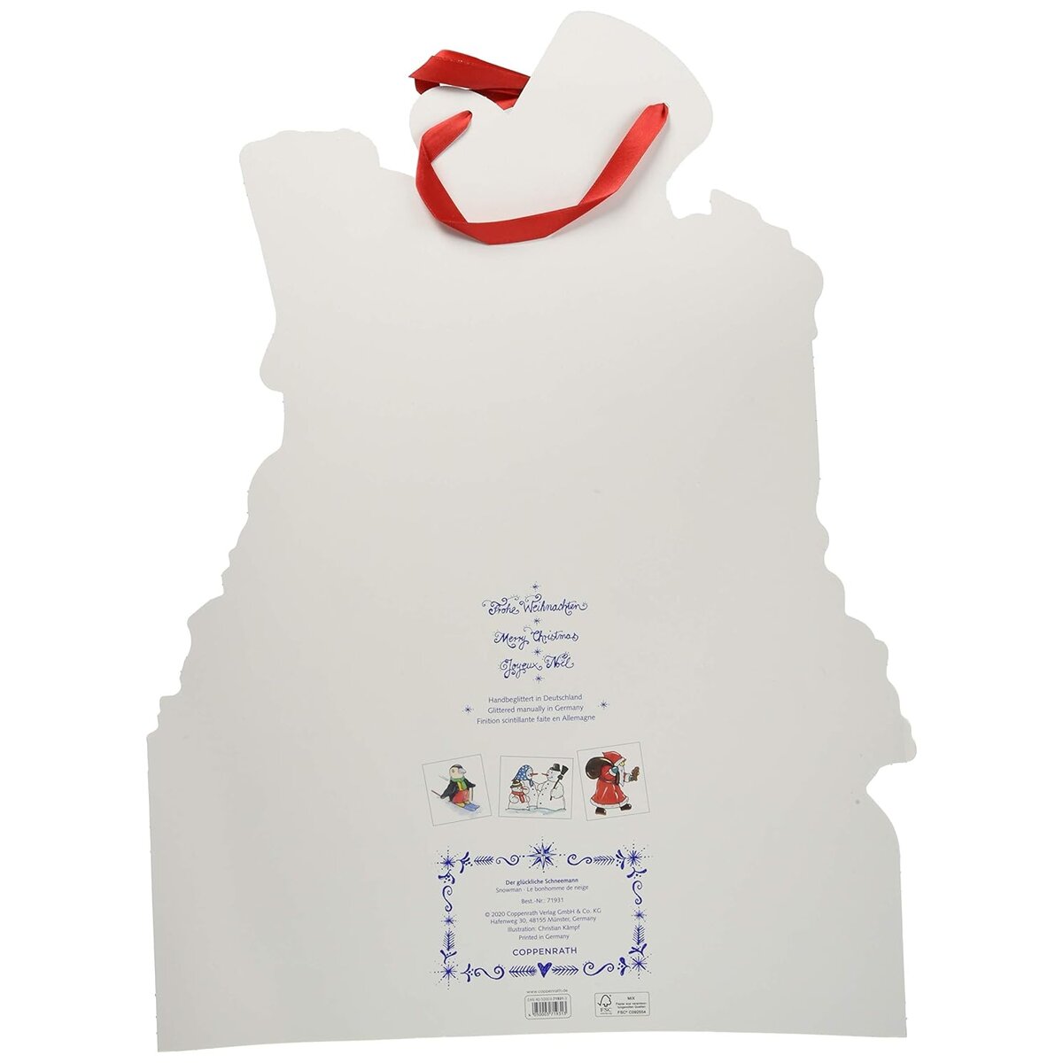 Coppenrath Verlag Der glückliche Schneemann, Wand-Adventskalender