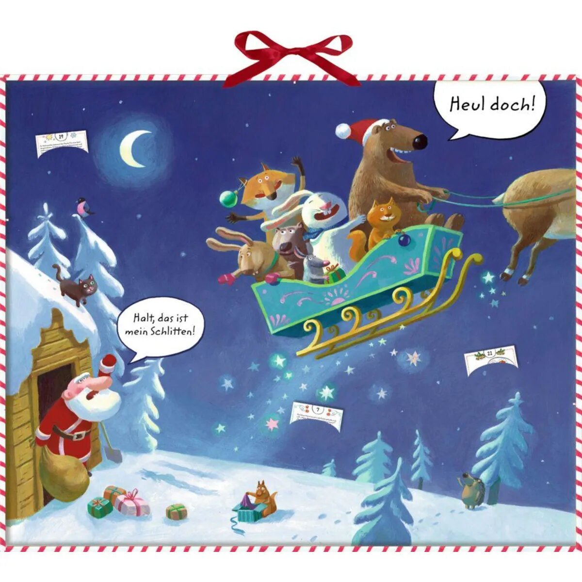 Coppenrath Verlag Die Schlitten-Entführung, Zettel-Adventskalender