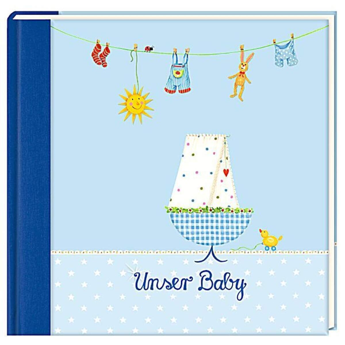 Coppenrath Verlag Eintragalbum Unser Baby, hellblau