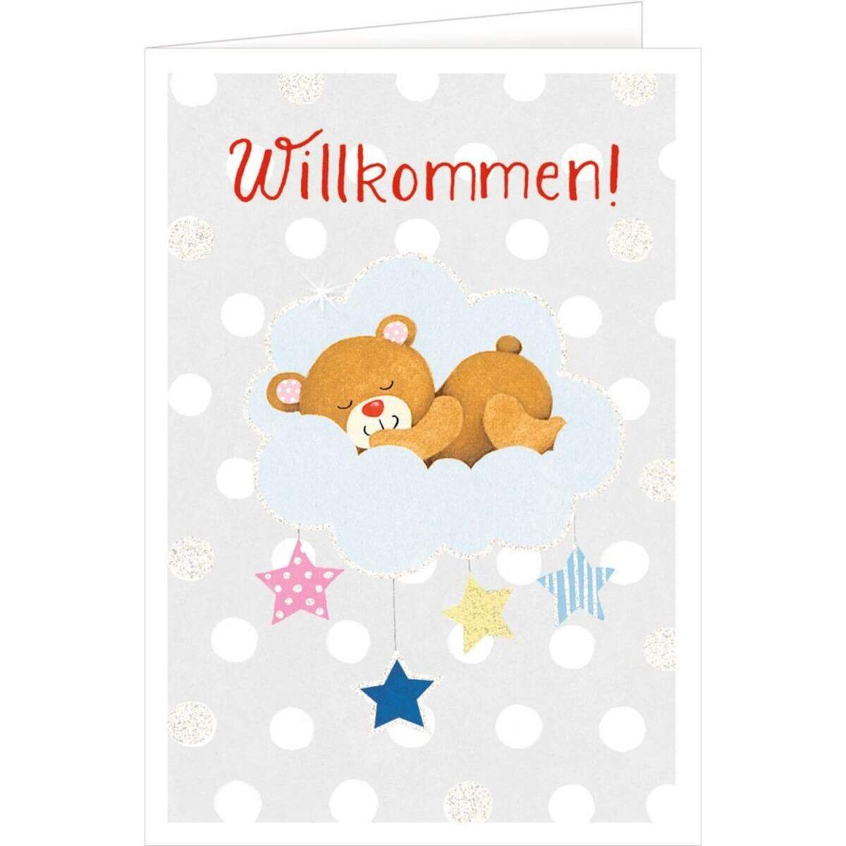 Coppenrath Verlag Grußkarten Willkommen BabyGlück (6 x 4 Ex. sort.)