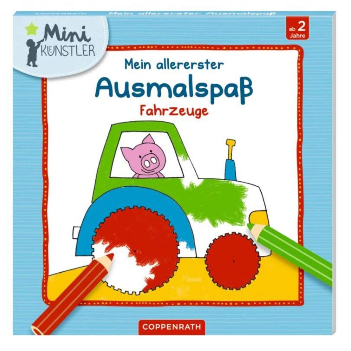 Coppenrath Verlag Mein allererster Ausmalspaß Fahrzeuge Mini-Künstler