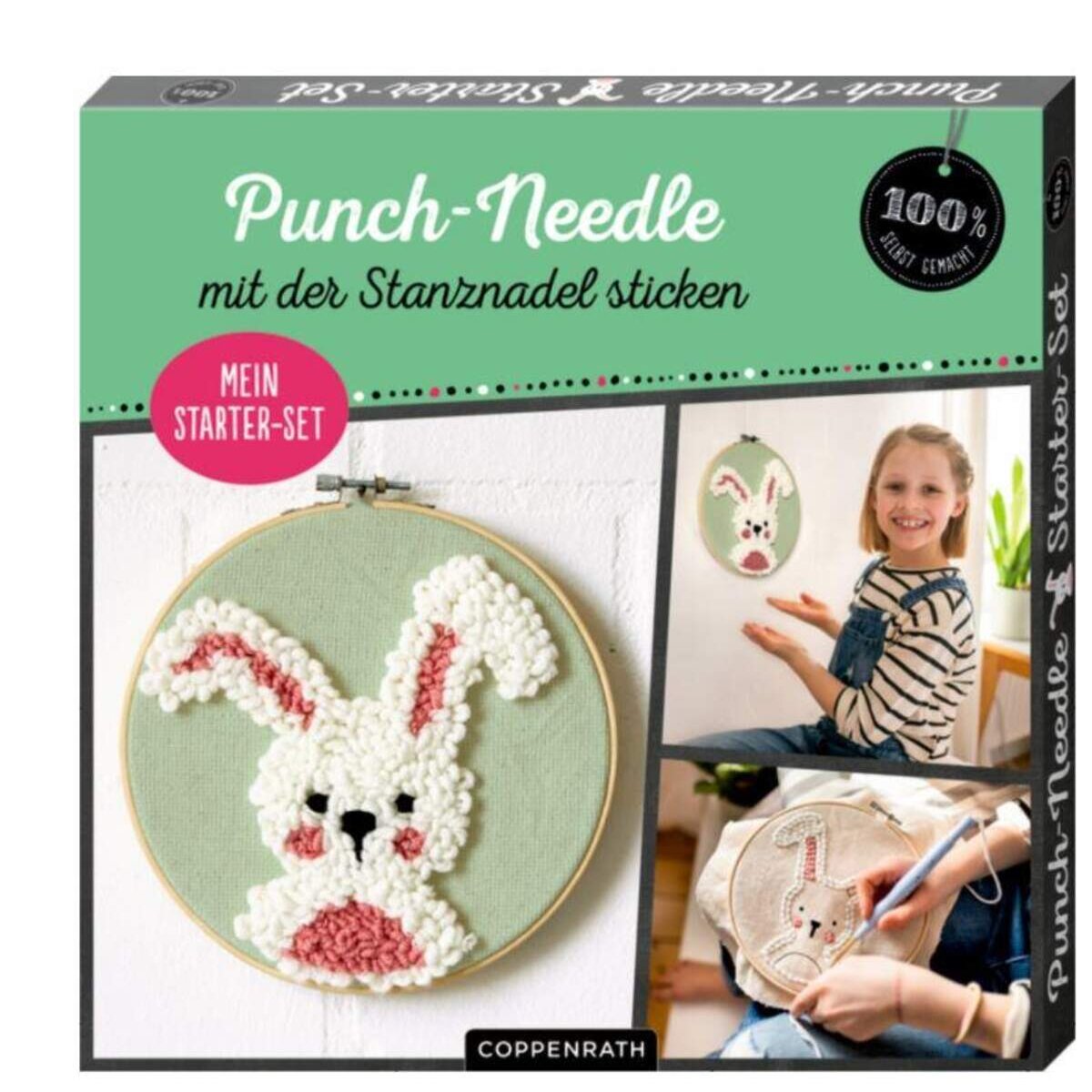 Coppenrath Verlag Mein Punch-Needle Starter-Set Häschen