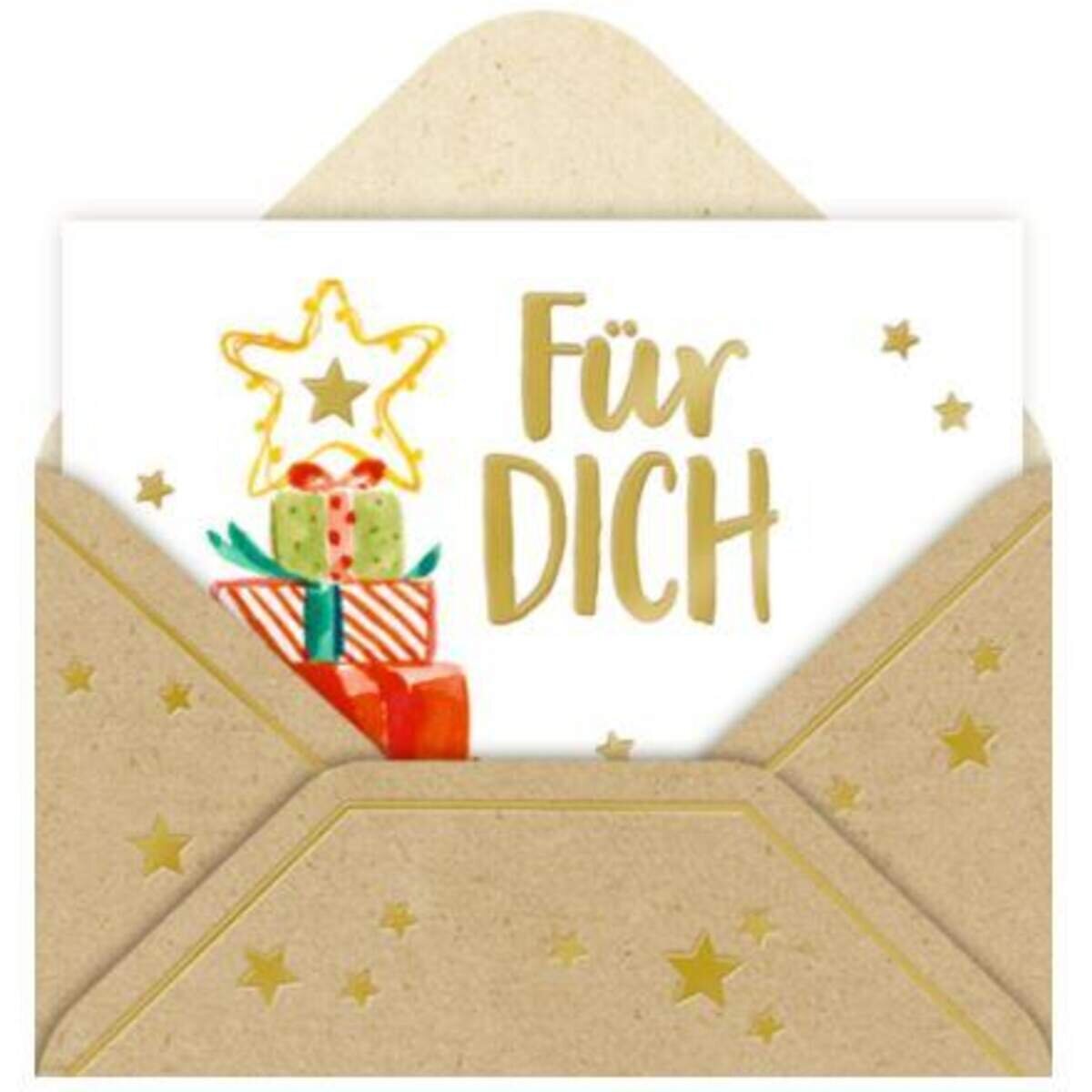 Coppenrath Verlag Mini-Briefchen Weihnachtliche Grüße, 1 Stück, 9-fach sortiert