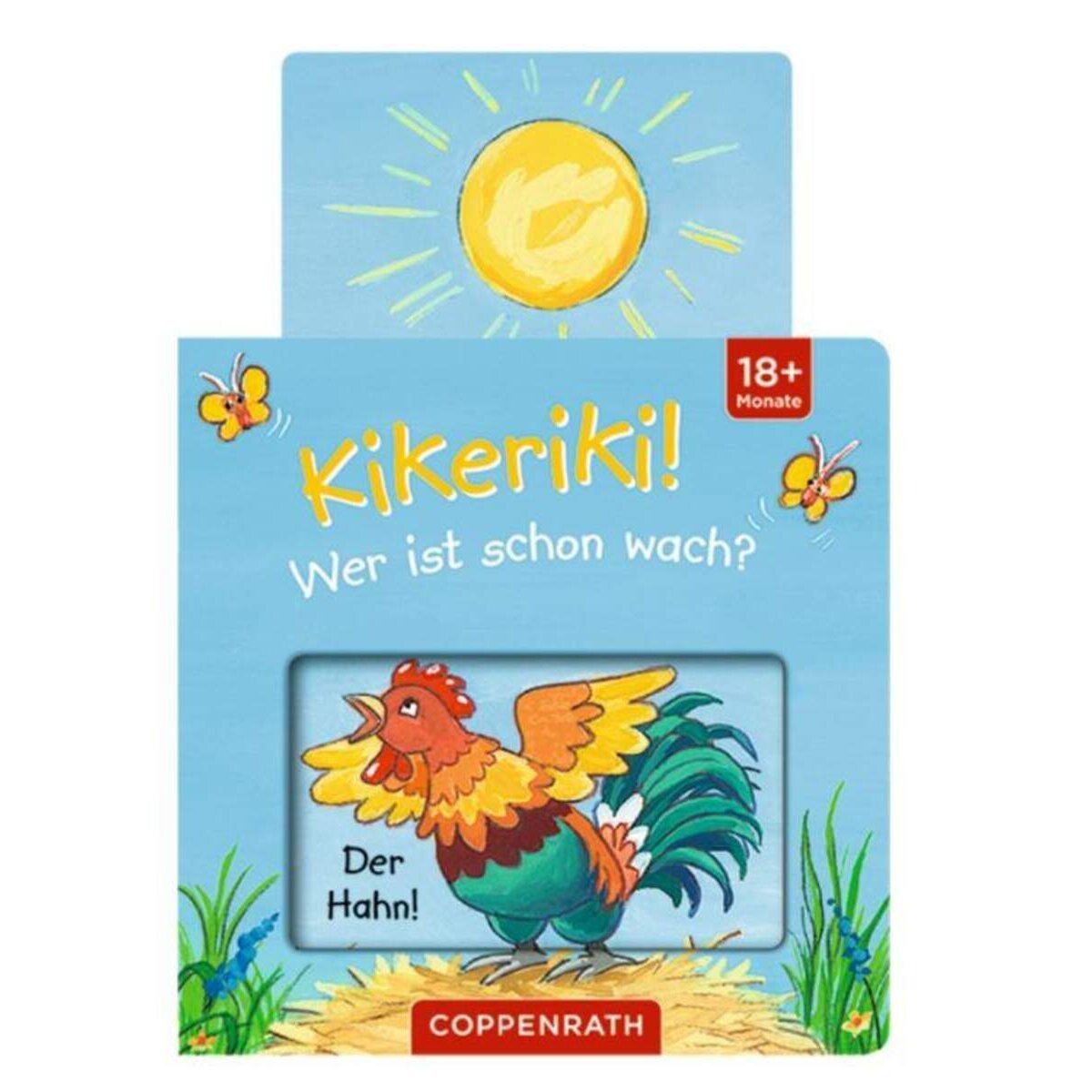 Coppenrath Verlag Mini-Pappe mit Schiebern: Kikeriki! Wer ist schon wach?