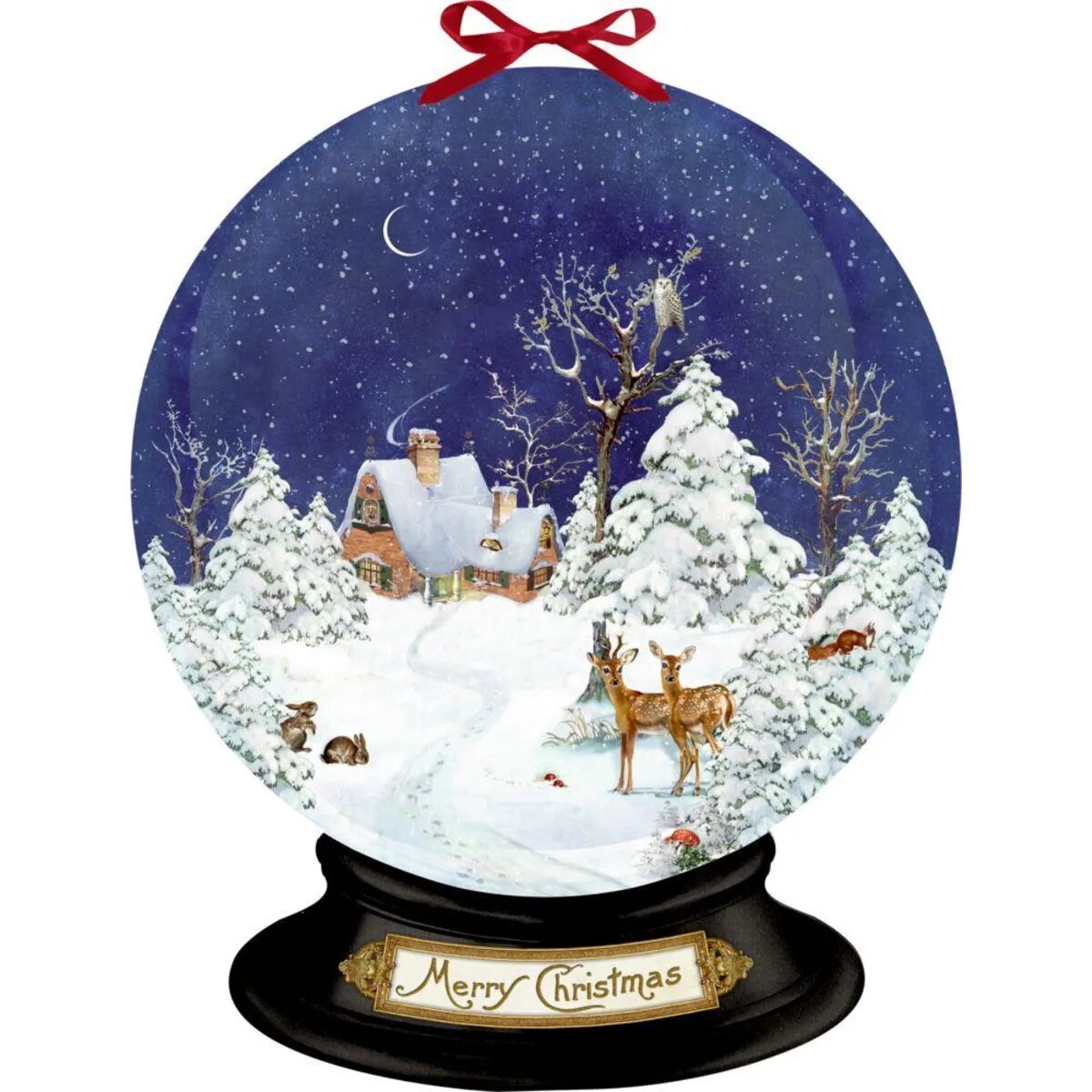 Coppenrath Verlag Nostalgische Schneekugel, Wand-Adventskalender (Behr)