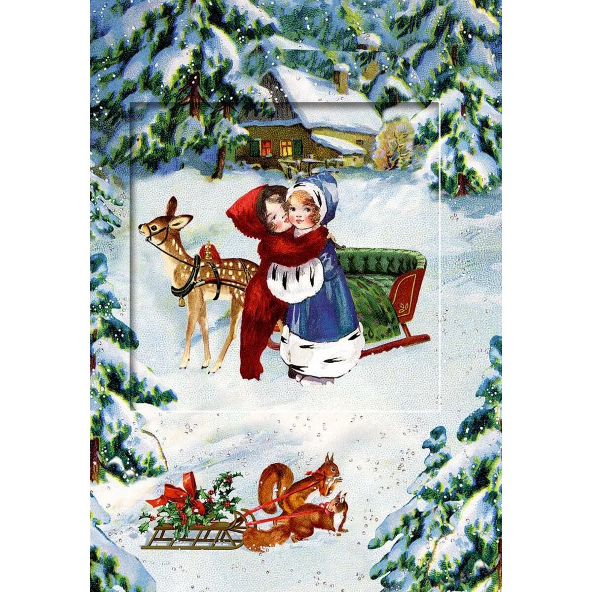 Coppenrath Verlag Nostalgischer Glitzertraum, Mini-Adventskalender-Sort.(Behr)