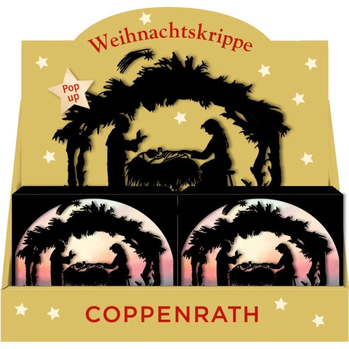 Coppenrath Verlag Pop-up-Weihnachtskrippe Scherenschnitt, Adv. (Behr)
