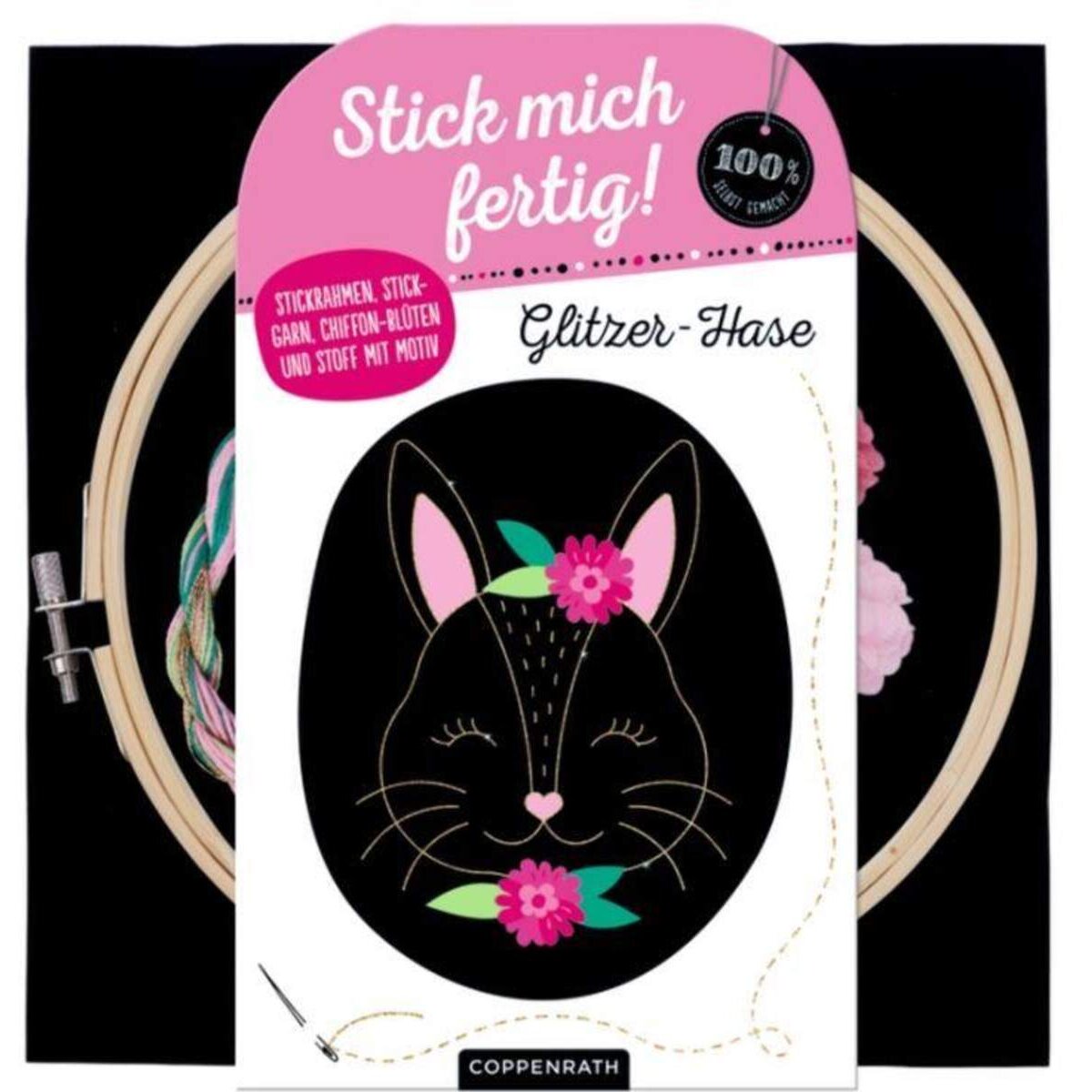 Coppenrath Verlag Stick mich fertig! Glitzer-Hase (100% selbst gem.)