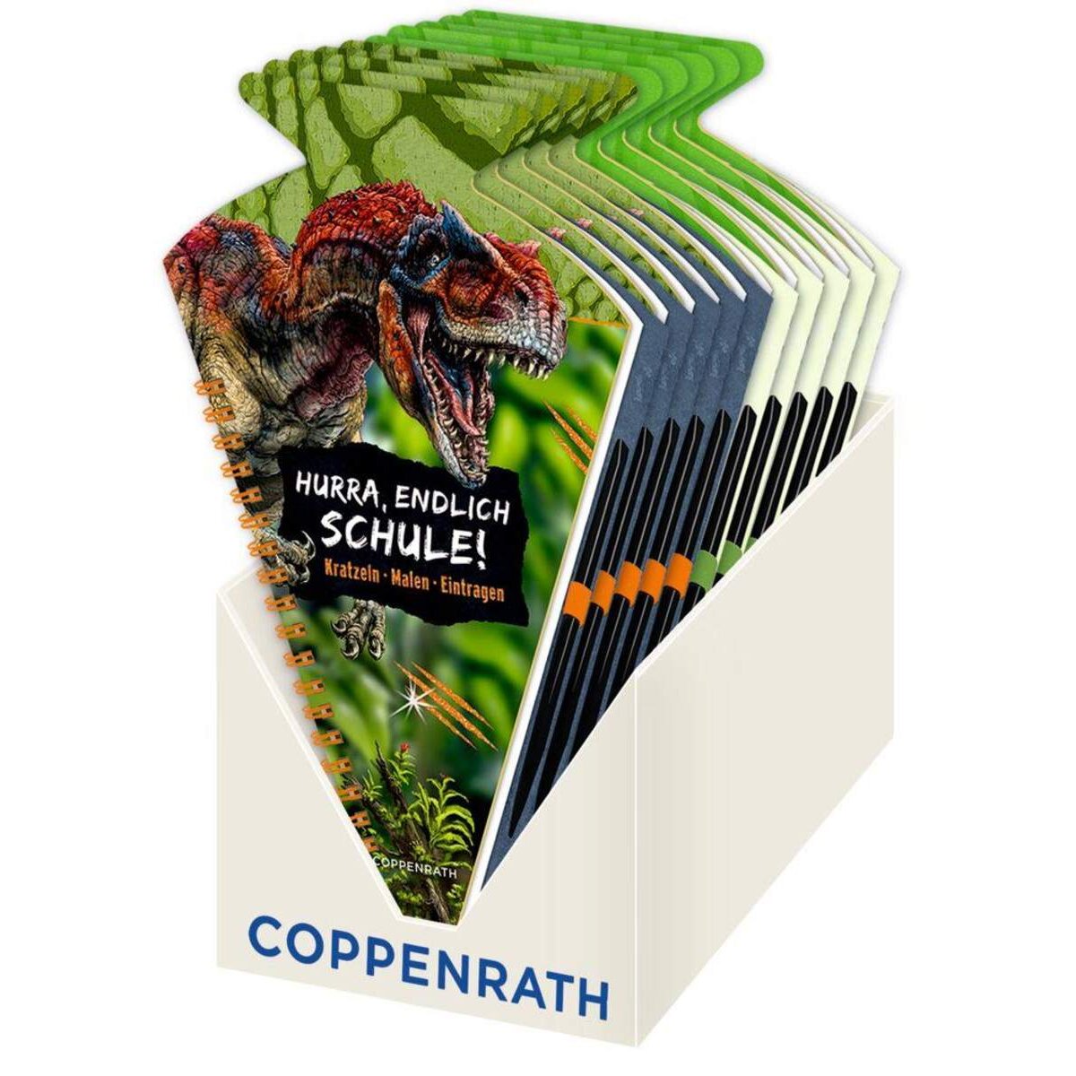 Coppenrath Verlag TA Schultüten-Kratzelbuch "T-Rex W./Fußballfreunde" 2x5 Ex.