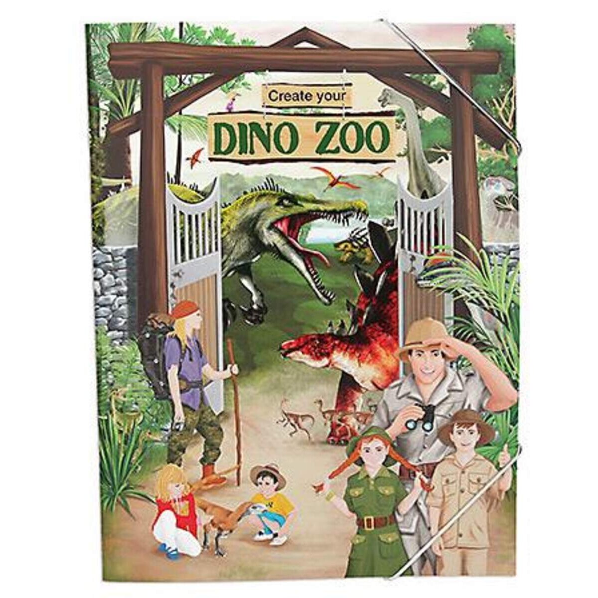 Depesche Create your DINO ZOO Malbuch mit Stickern