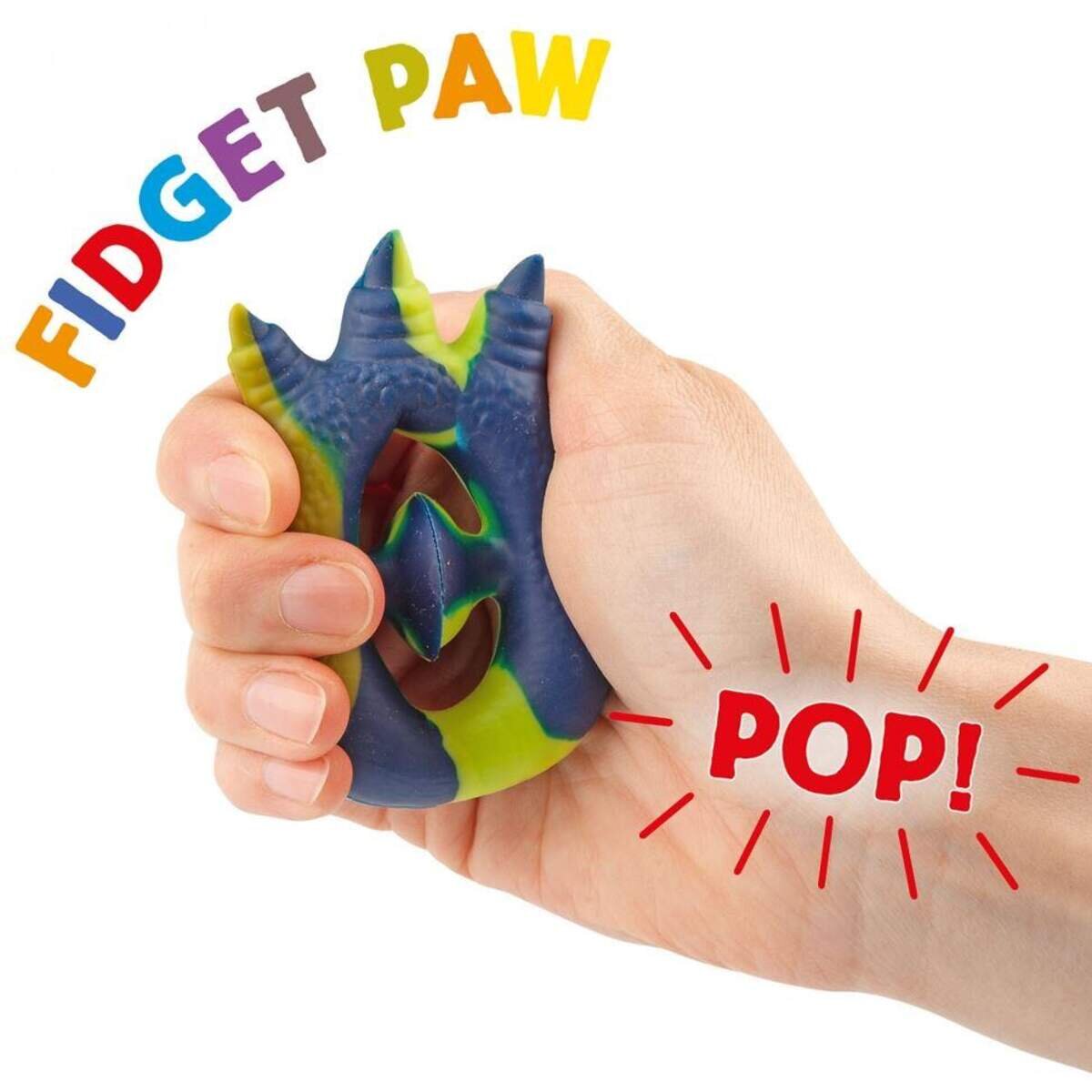 Depesche Dino World Fidget Paw, 1 Stück, 6-fach sortiert