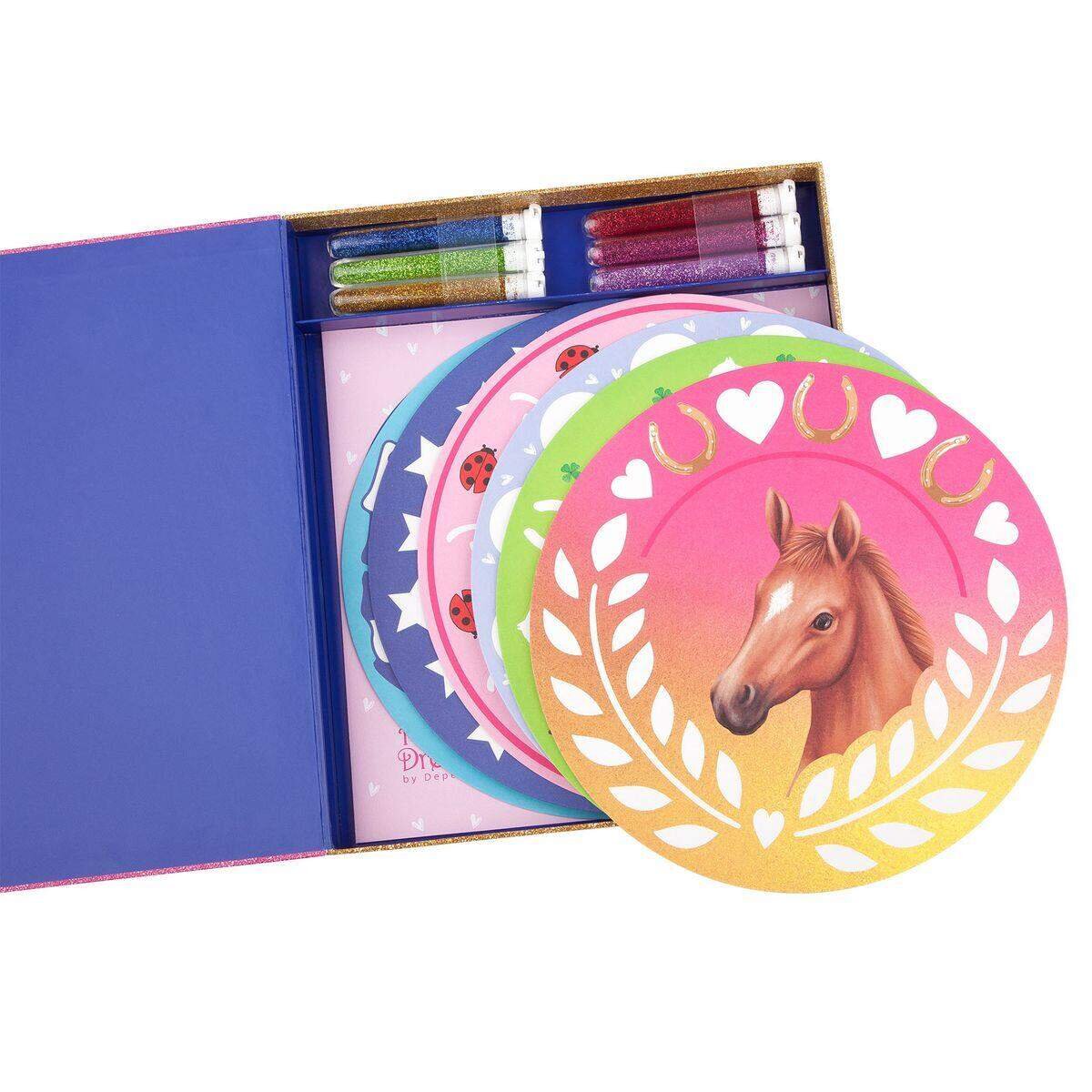 Depesche Horses Dreams Glitter Mandalas Creativeset Box