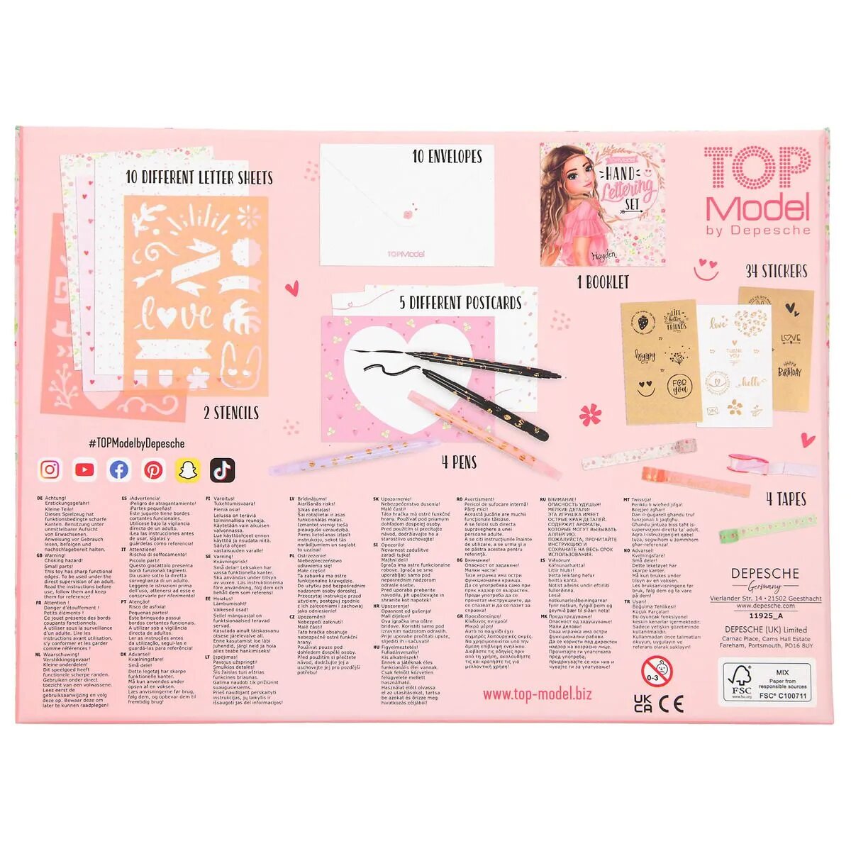Depesche TOPModel Handlettering Briefbox-Set