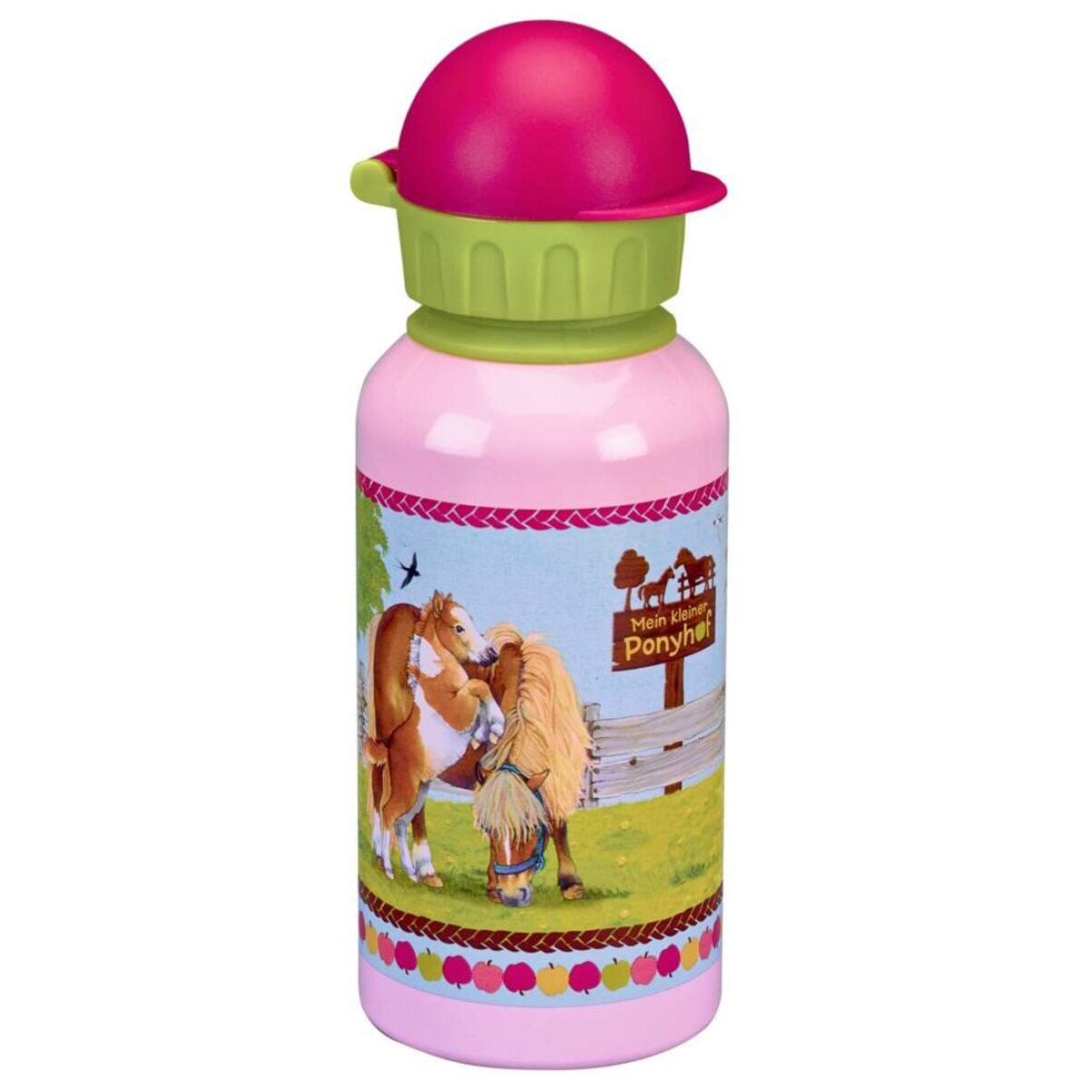 Die Spiegelburg Alu-Trinkflasche Mein kleiner Ponyhof, 400ml