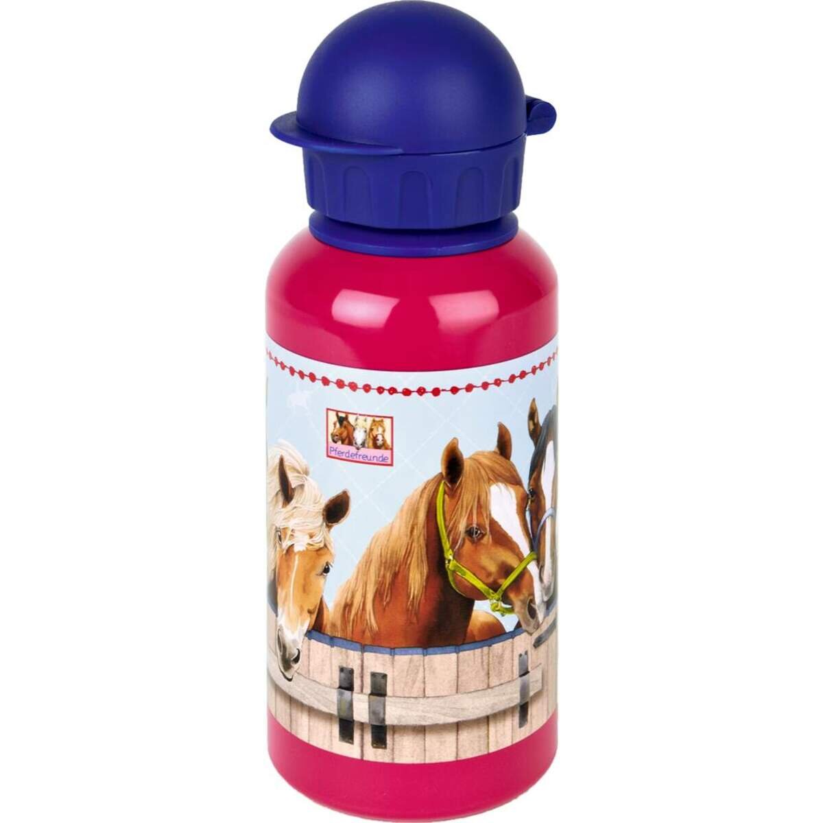 Die Spiegelburg Alu-Trinkflasche Pferdefreunde, 400ml
