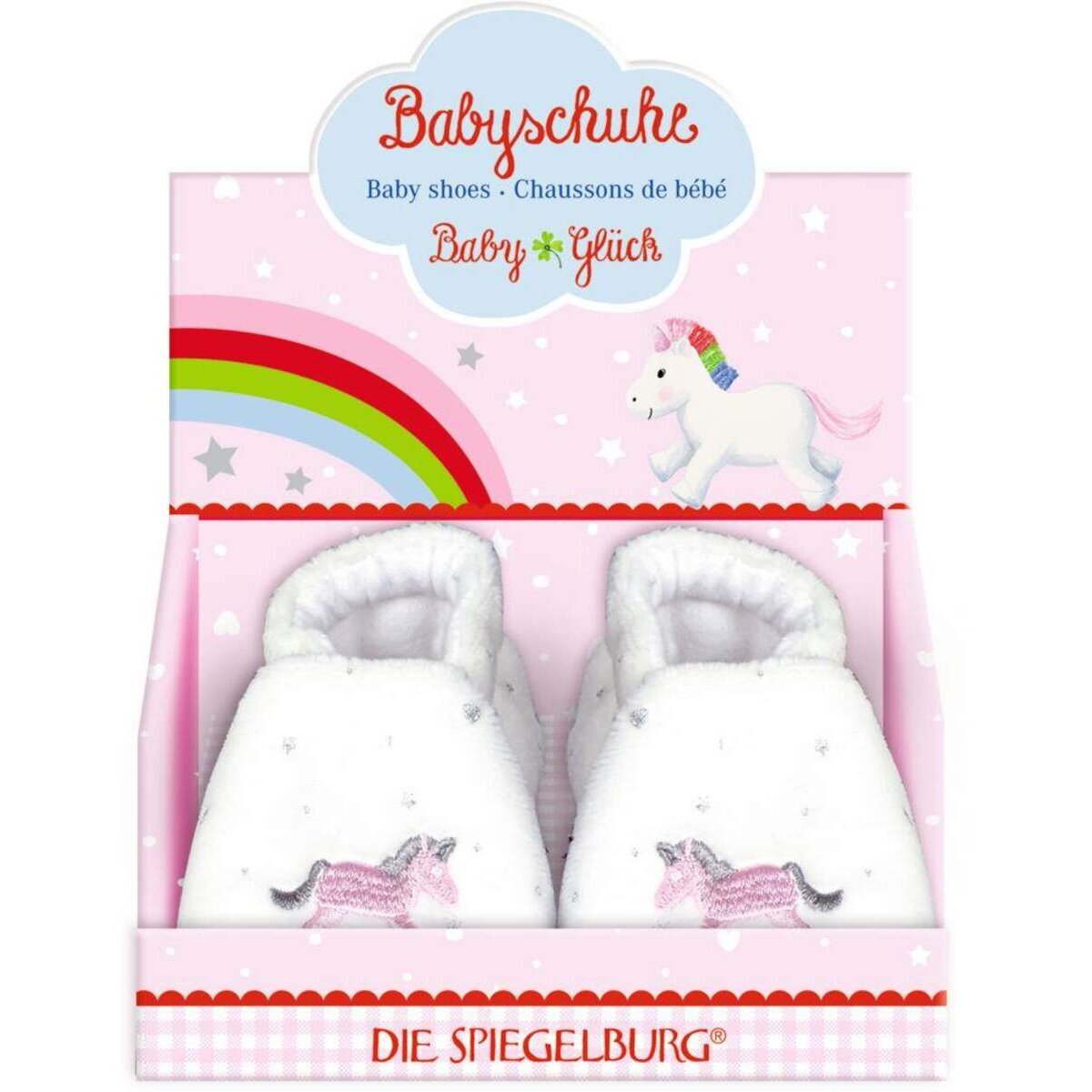 Die Spiegelburg Babyschuhe Einhorn BabyGlück, one size (0-6 Mon.)