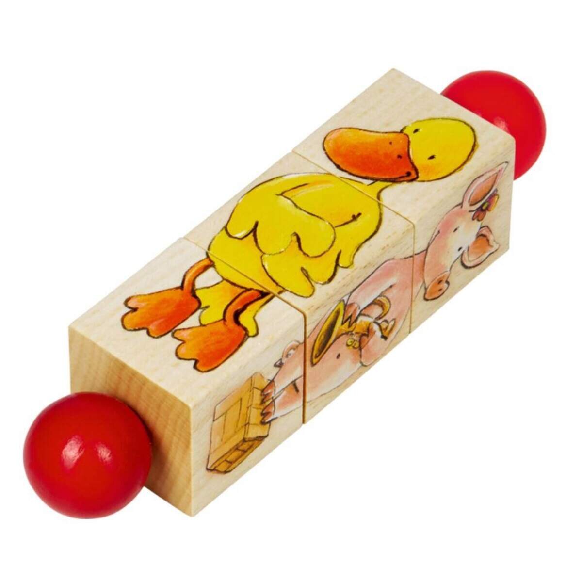 Die Spiegelburg Die Lieben Sieben Holz-Dreh-Puzzle 1 Stück, sortiert