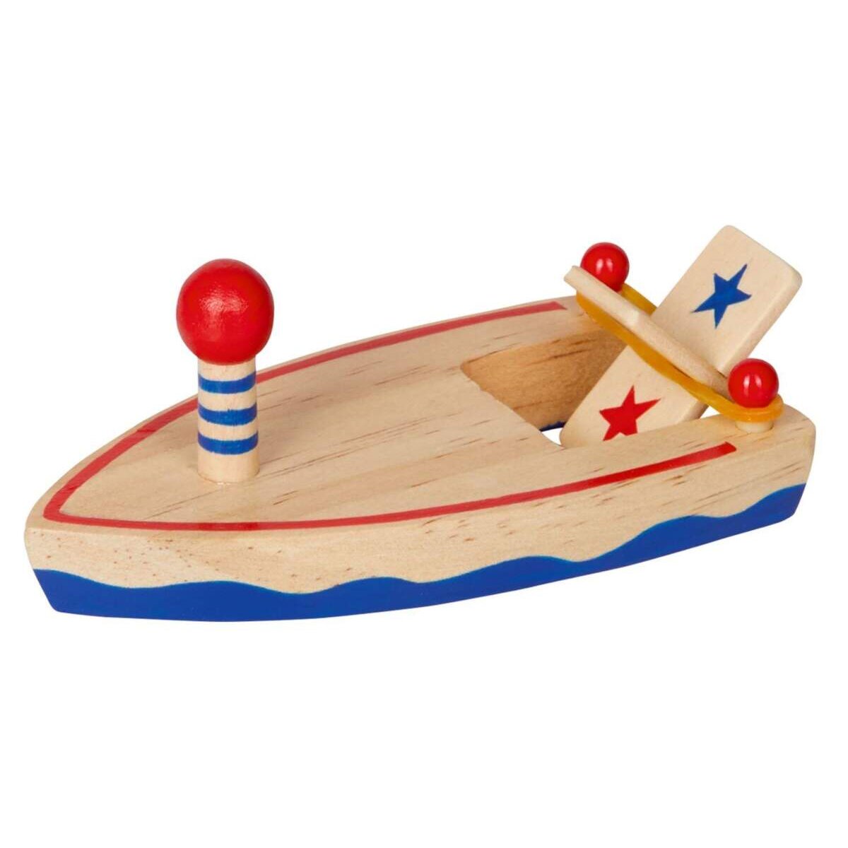 Die Spiegelburg Holzboot mit Gummimotor Bunte Geschenke