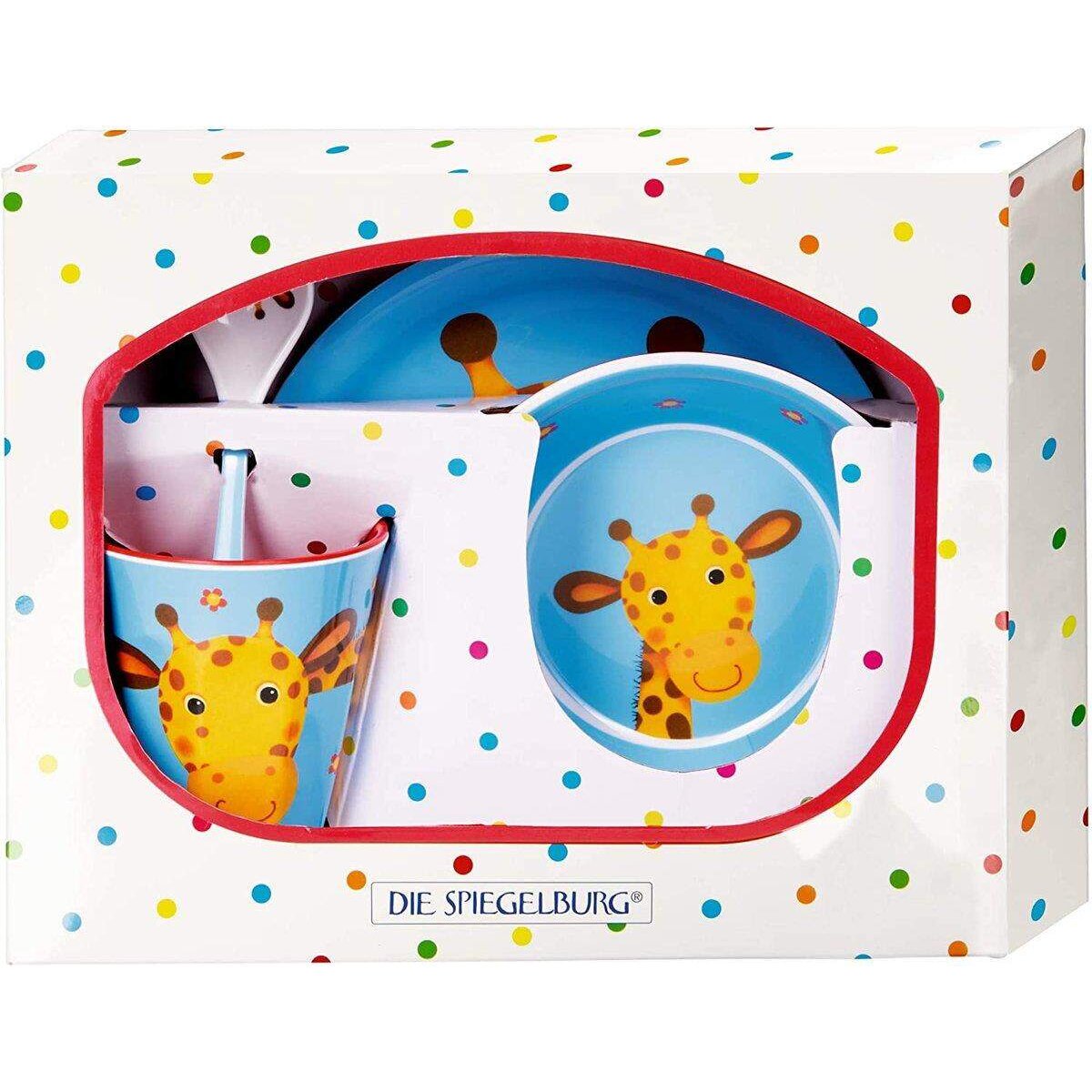 Die Spiegelburg Melamin-Geschenkset Giraffe Freche Rasselbande