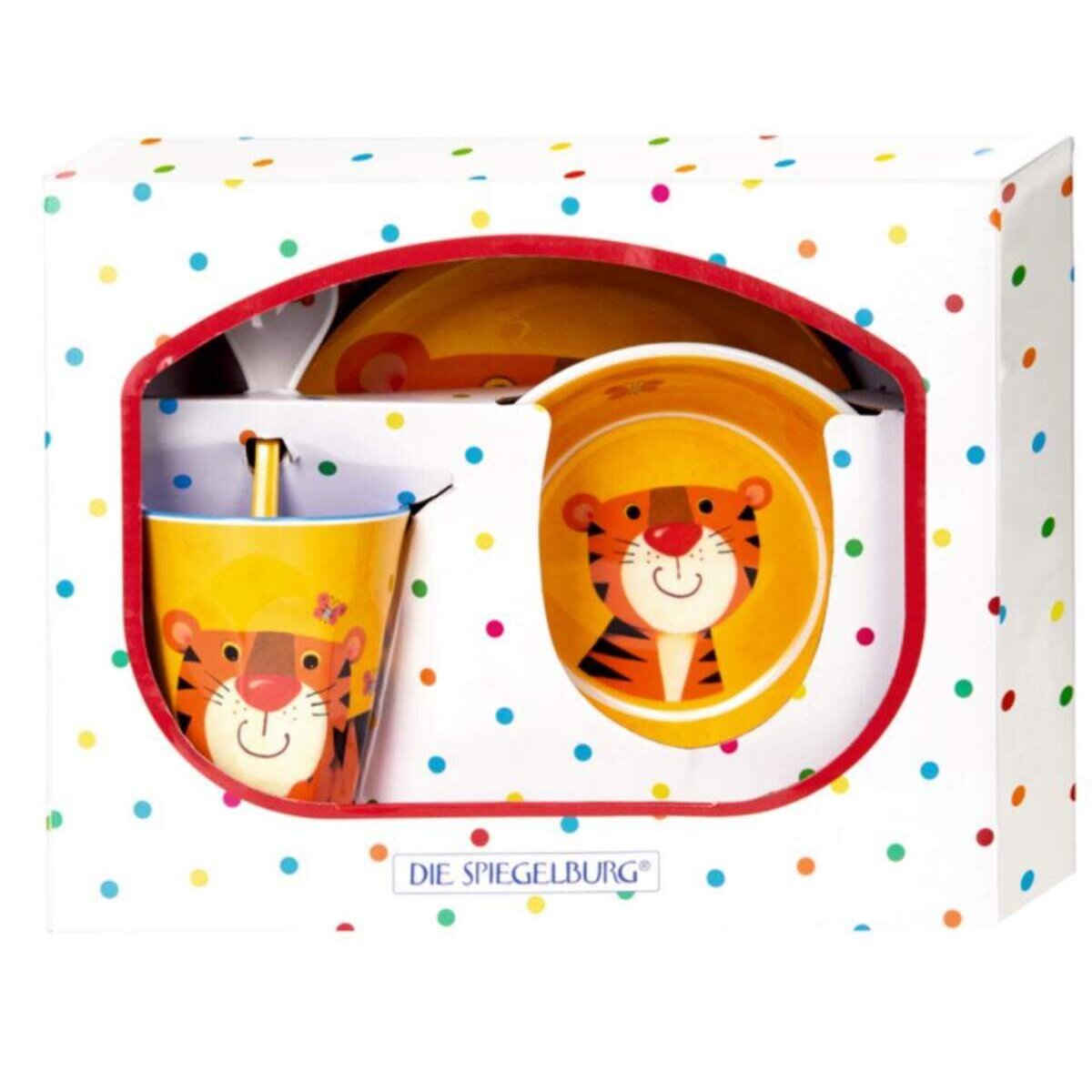 Die Spiegelburg Melamin-Geschenkset Tiger Freche Rasselbande
