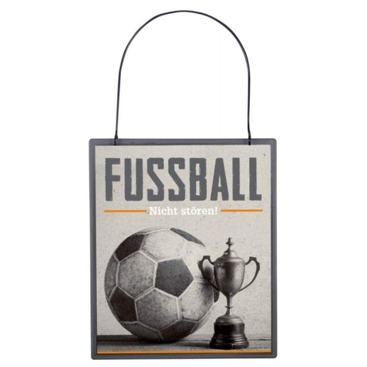 Die Spiegelburg Metallschild Fußball NICHT STÖREN! Urban&Gray