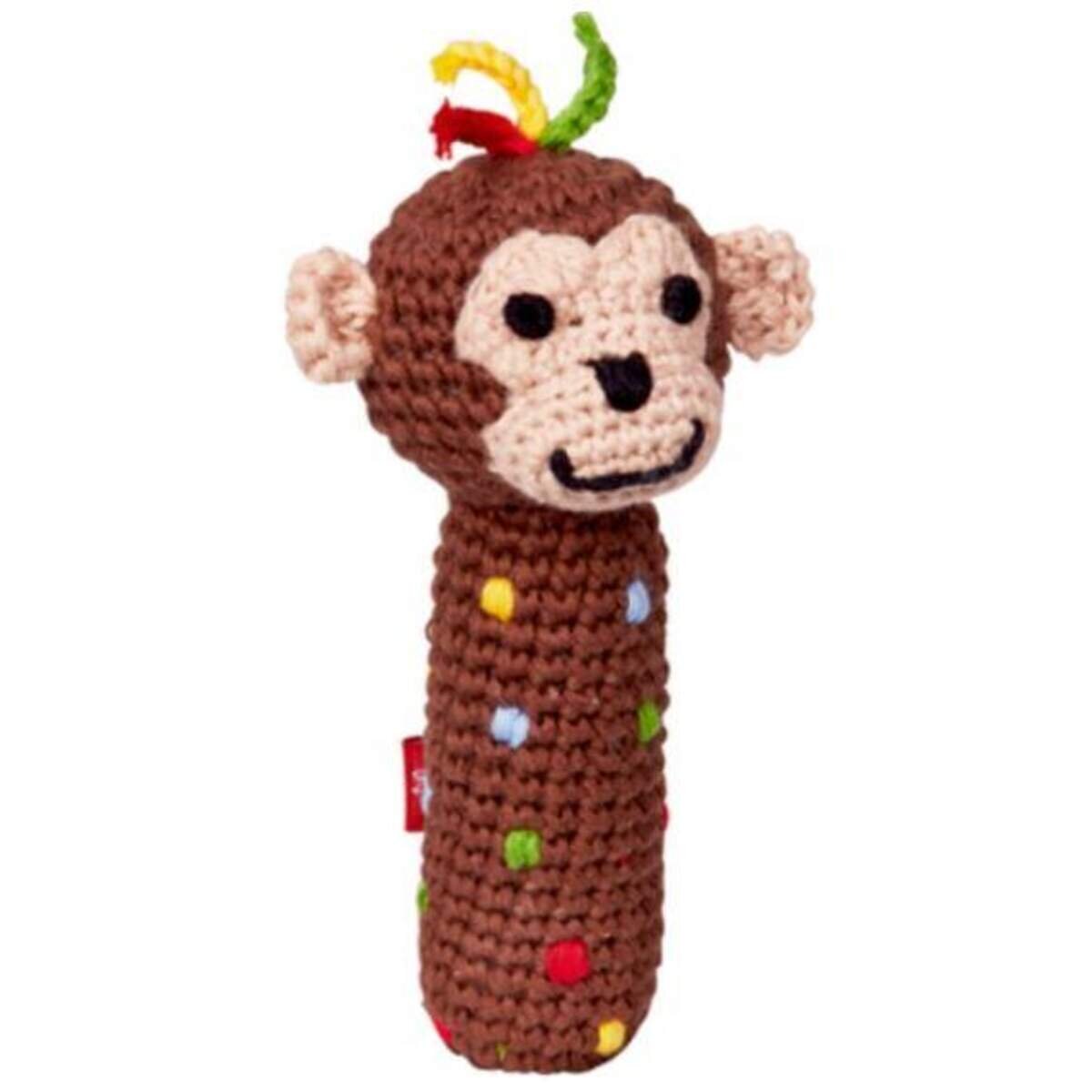 Die Spiegelburg Minirassel (Affe, Giraffe, Löwe) BabyGlück, 1 Stück, 3-fach sortiert