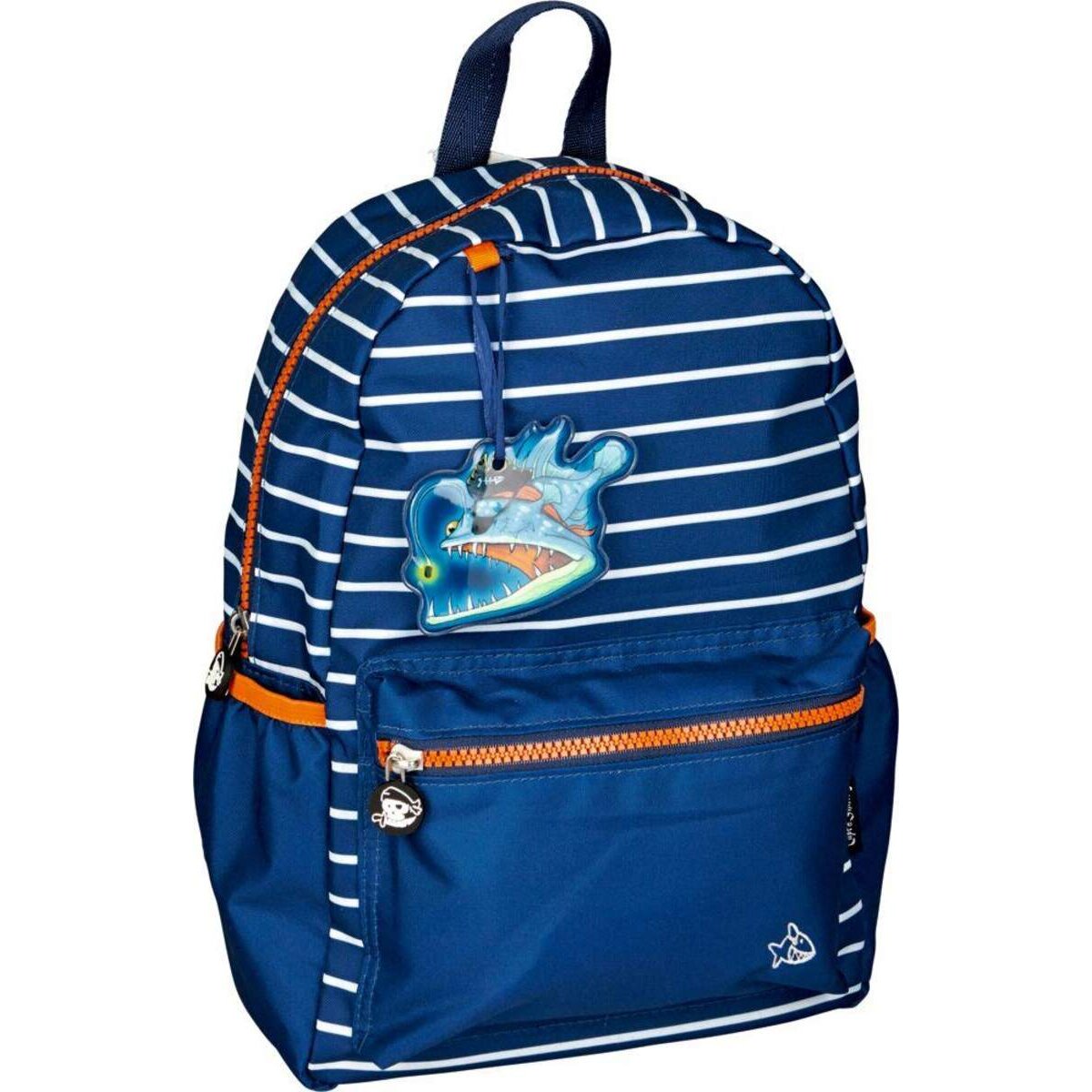 Die Spiegelburg Rucksack Capt'n Sharky Tiefsee (mit LED Mini-Licht Fisch)