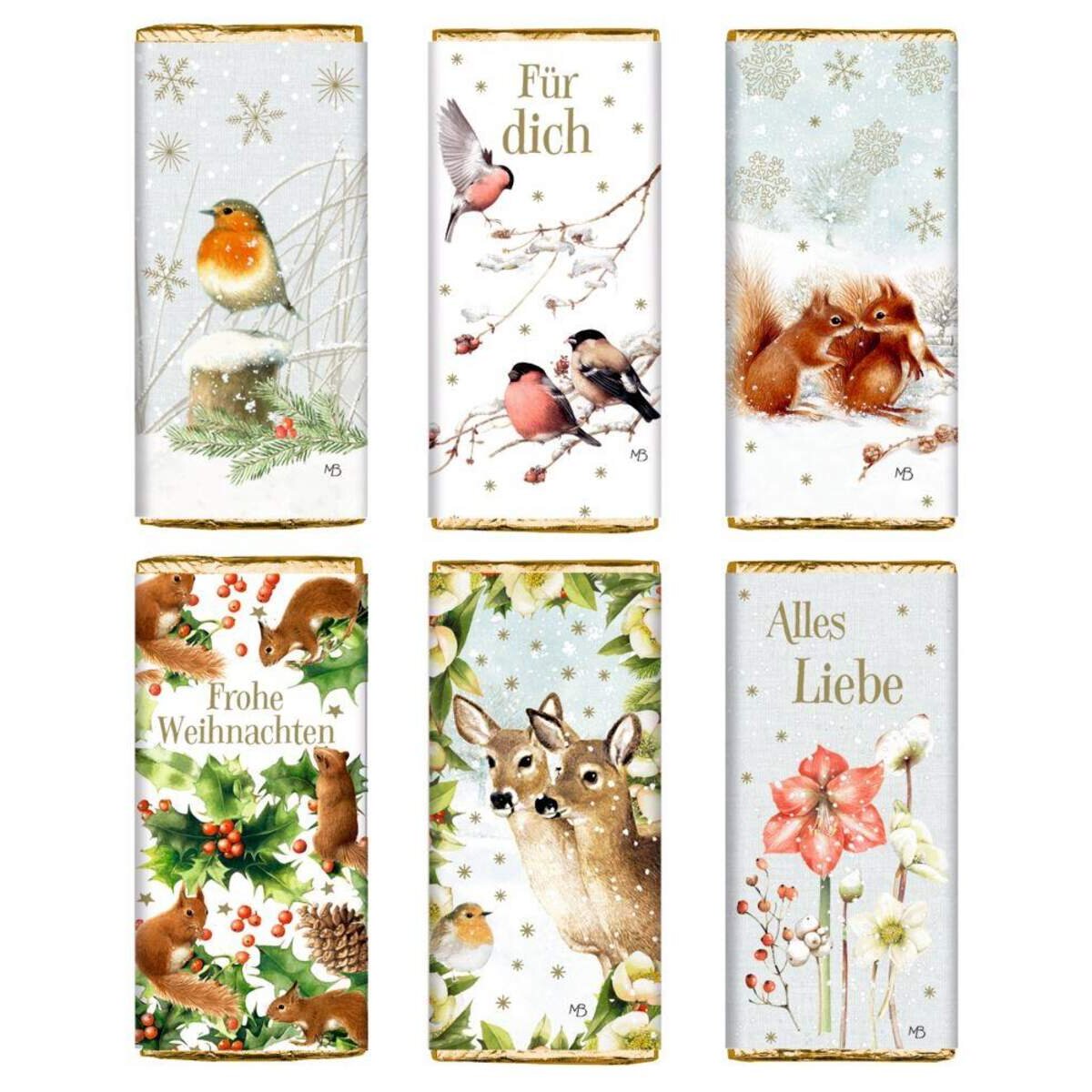Die Spiegelburg Schokolade für alle Fälle Fröhl.Weihnachten! Bastin, sort.