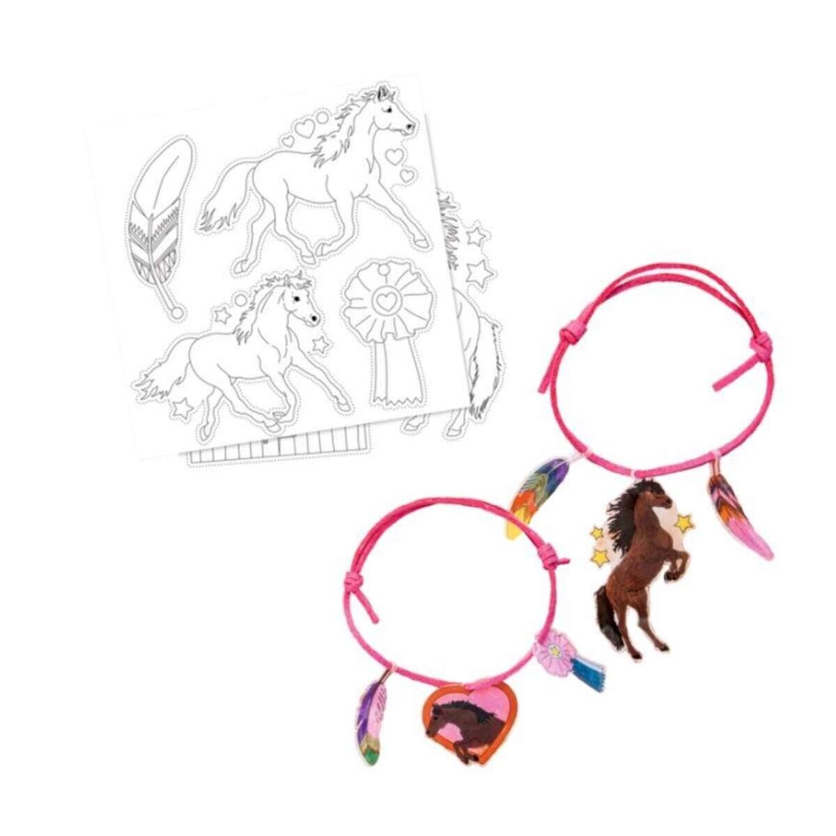 Die Spiegelburg Schrumpffolien Armbänder-Set Pferdefreunde