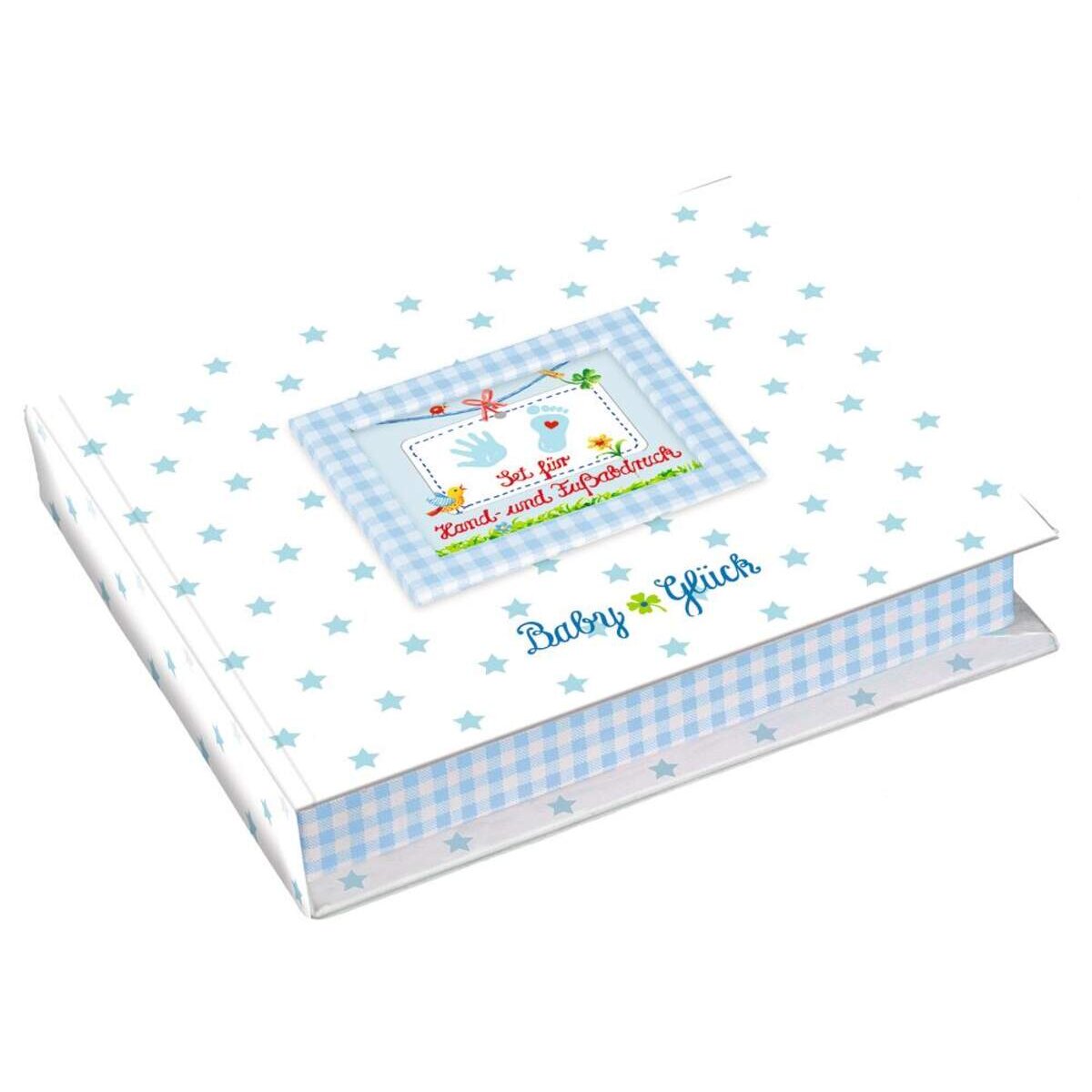 Die Spiegelburg Set für Hand- und Fußabdruck BabyGlück, hellblau