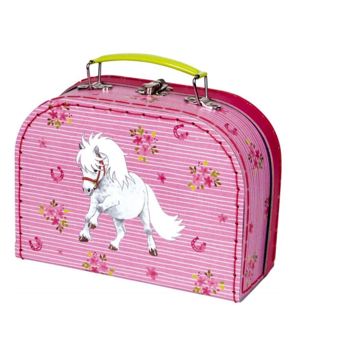 Die Spiegelburg Spielkoffer Mein kleiner Ponyhof weißes Shetlandpony