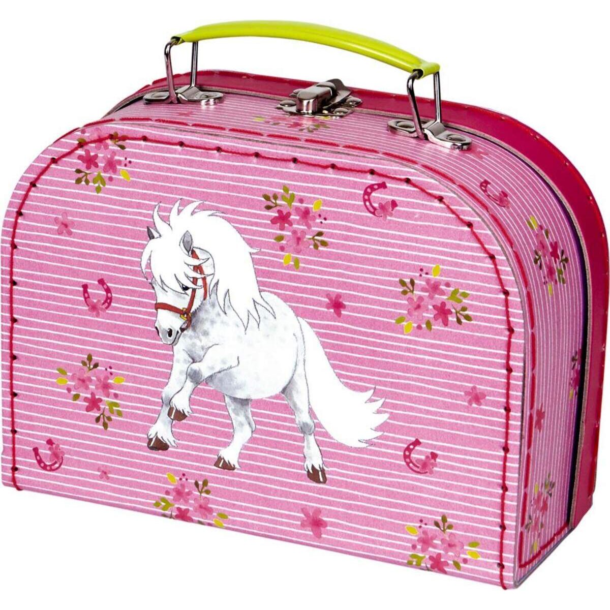 Die Spiegelburg Spielkoffer Mein kleiner Ponyhof (weißes Shetlandpony)
