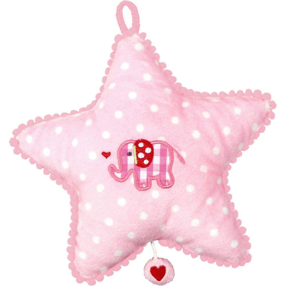 Die Spiegelburg Spieluhr Stern BabyGlück, rosa Elefant