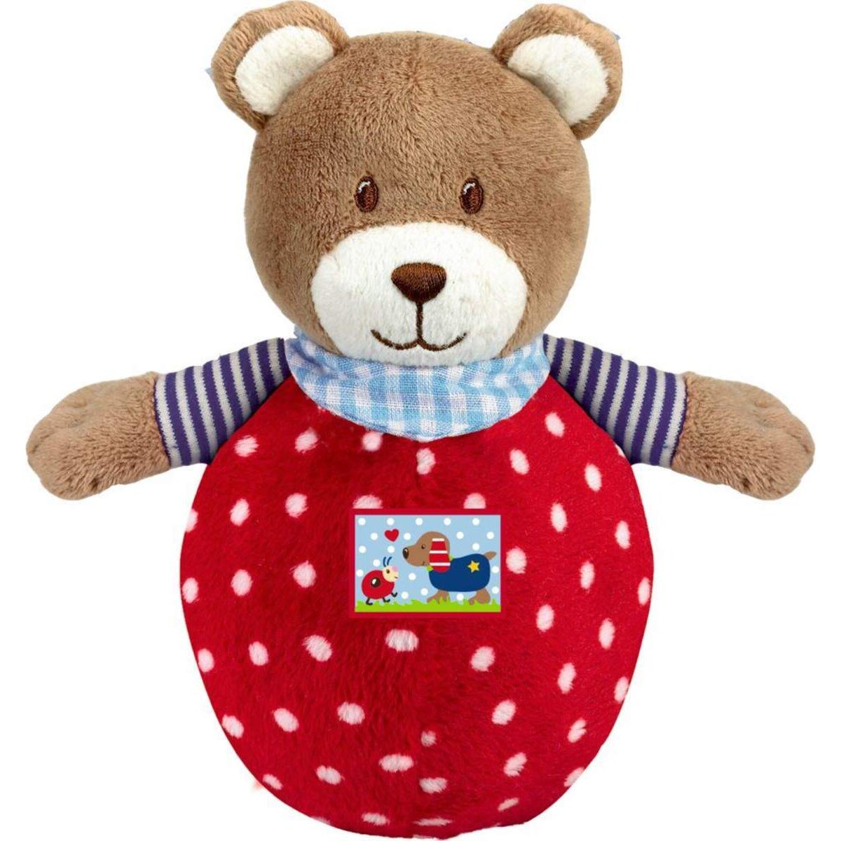Die Spiegelburg Steh-auf-Teddy mit Glockenspiel BabyGlück