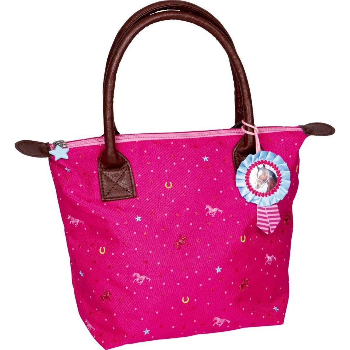 Die Spiegelburg Tasche Pferdefreunde (pink mit Glitzer)